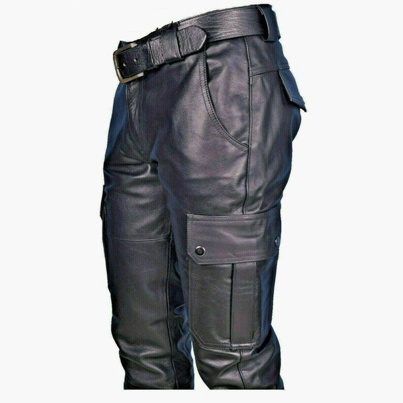 Men's PU  Leather Pants (up to Size 5X) May Run Small check Size Chart)