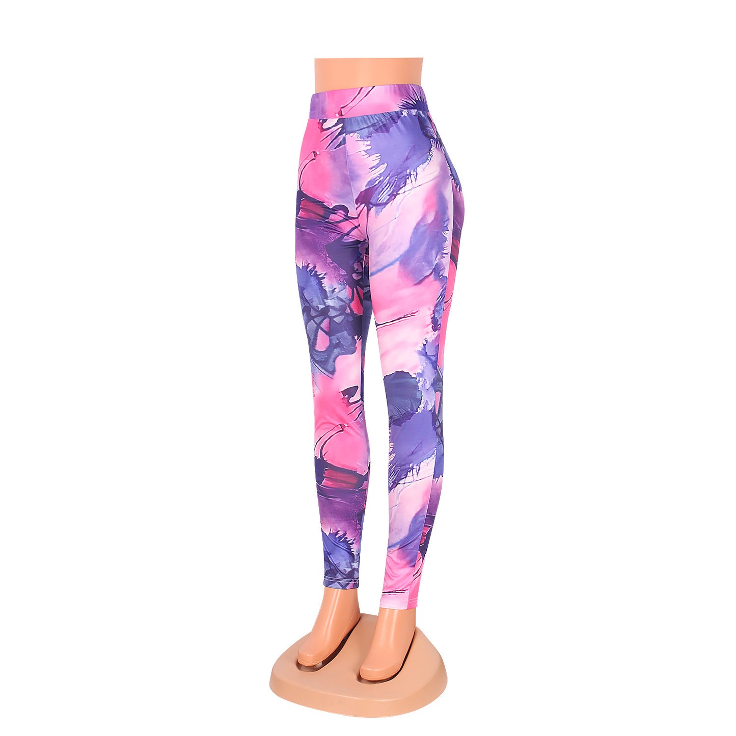 Casual Tye Dye Pencil Pants (Up to size 2X)