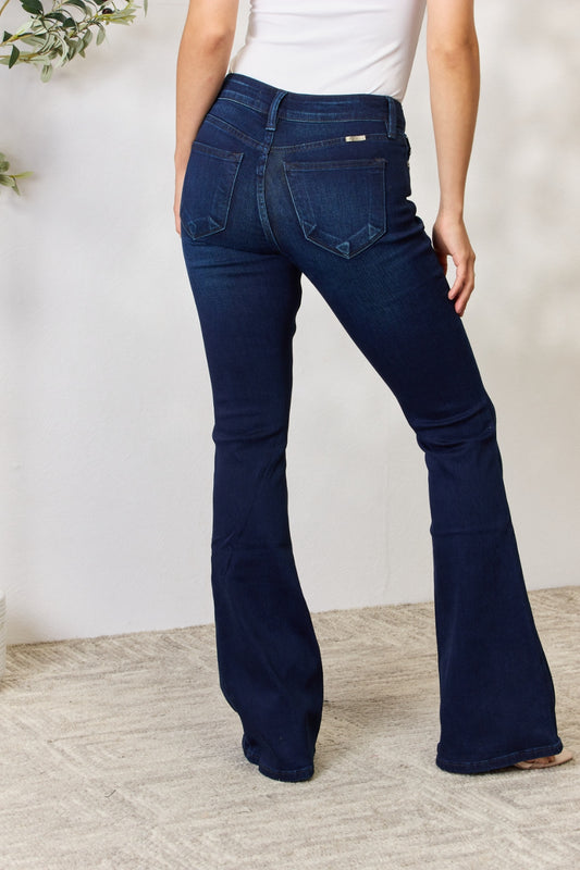 Full Size Mid Rise Flare Jeans