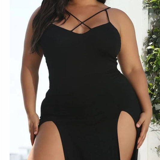 Plus Size 2Slits Sexy Dress