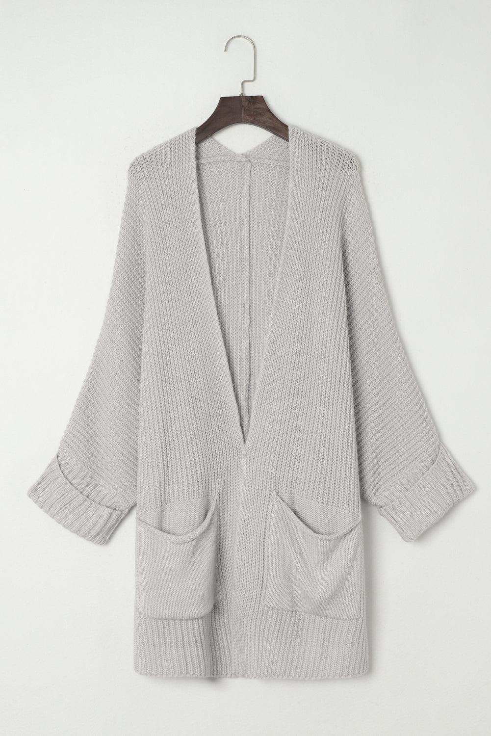 Apricot Oversized Fold Over Sleeve Cardigan