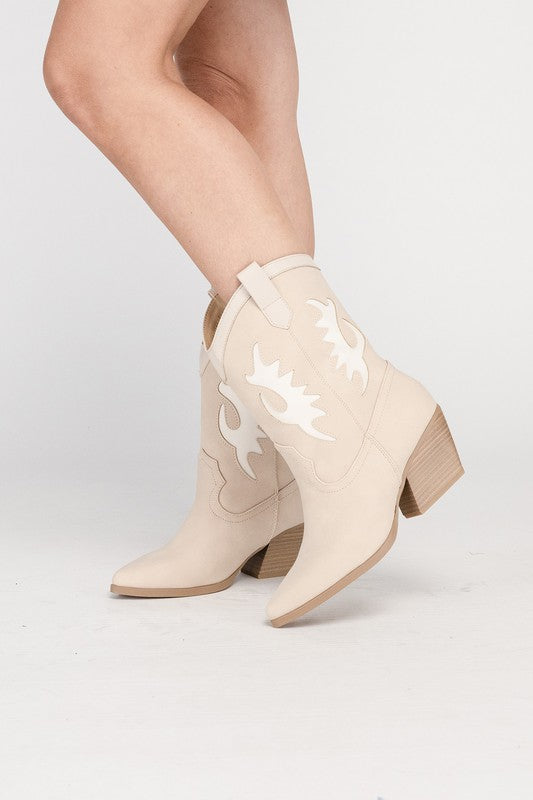 Fancy Cowboy Mid Height Boots