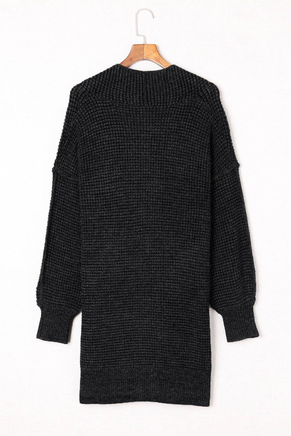 Small Print Knitted Open Front Cardigan