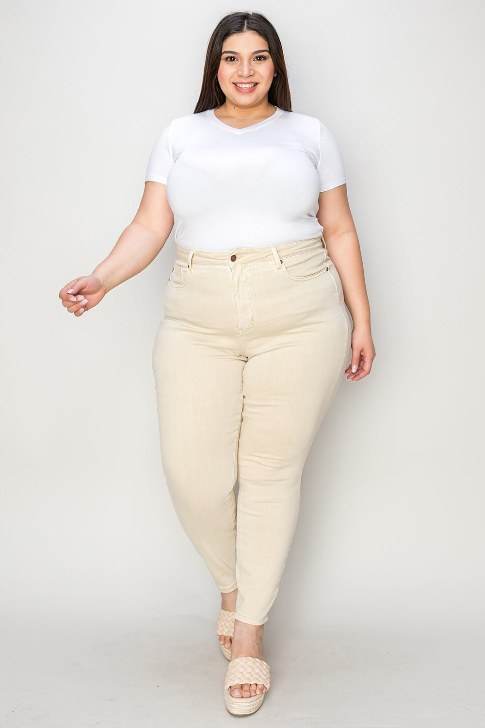 Plus Size Tummy Control Skinny Jeans