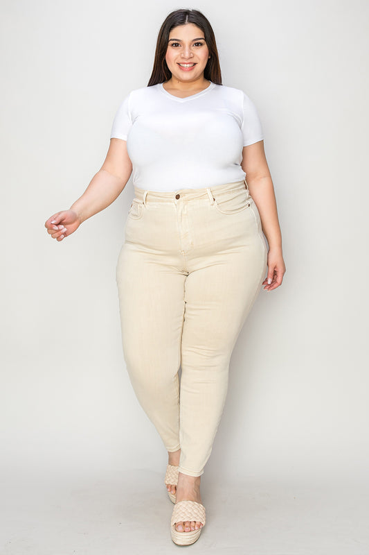 Plus Size Tummy Control Skinny Jeans