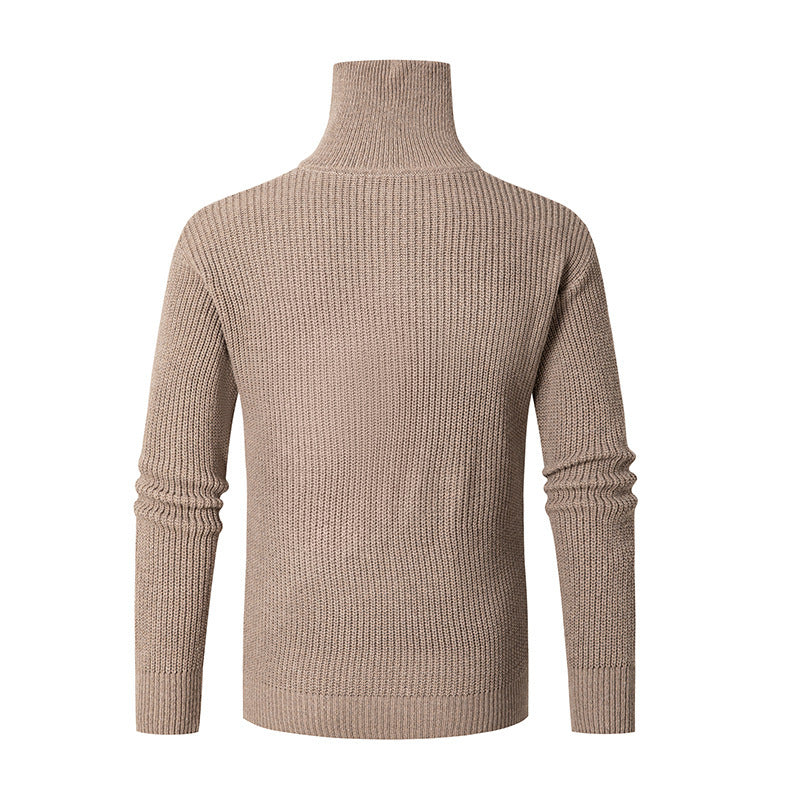 Men Thermal Slim Fit Turtleneck Sweater