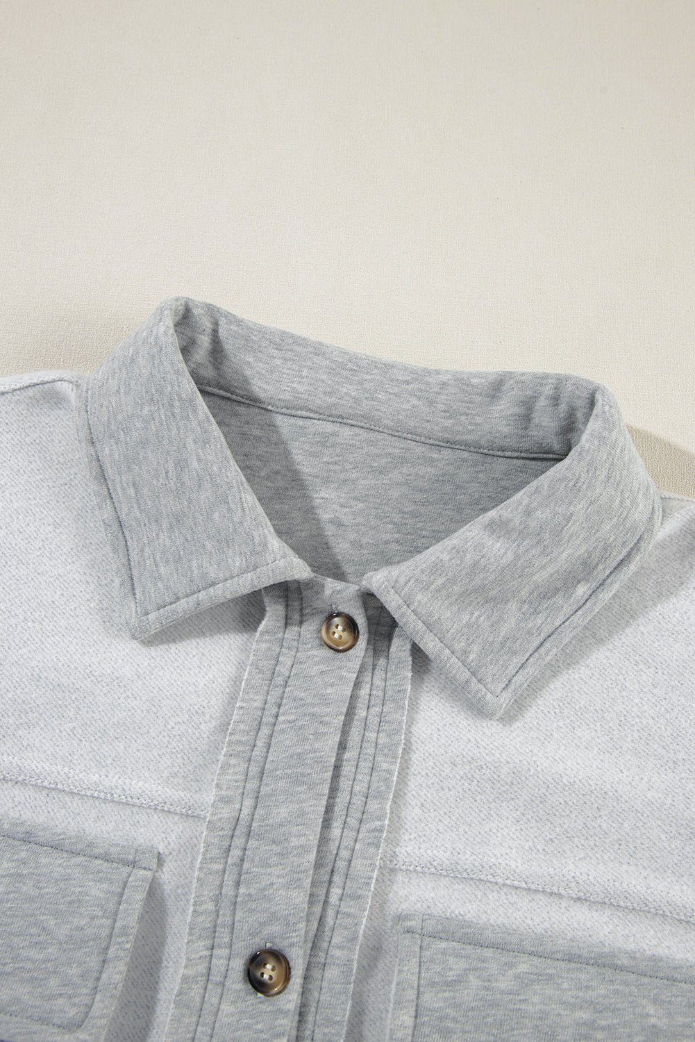 Light Grey Flap Pocket Jacket Vest(Available In Plus Sizes)