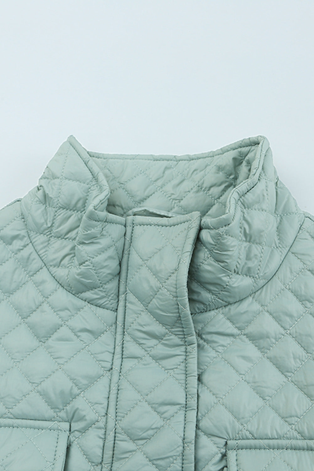 Quilted Zip-up Cropped Jacket(Available In Plus)