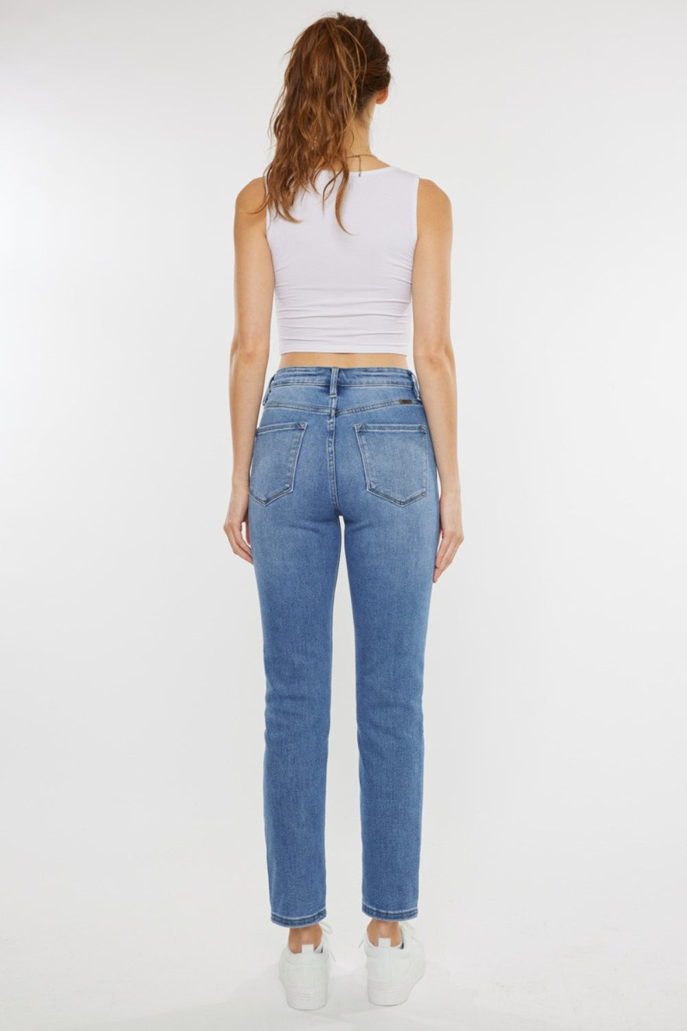 Plus Size Walk In The Park  High Waist Jeans