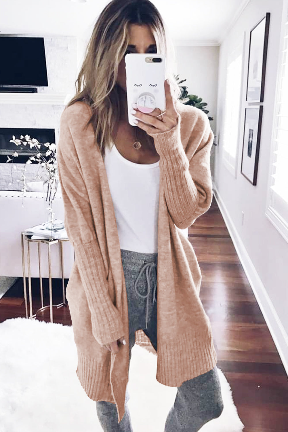 Soft and comfy Puff Sleeve Open Cardigan