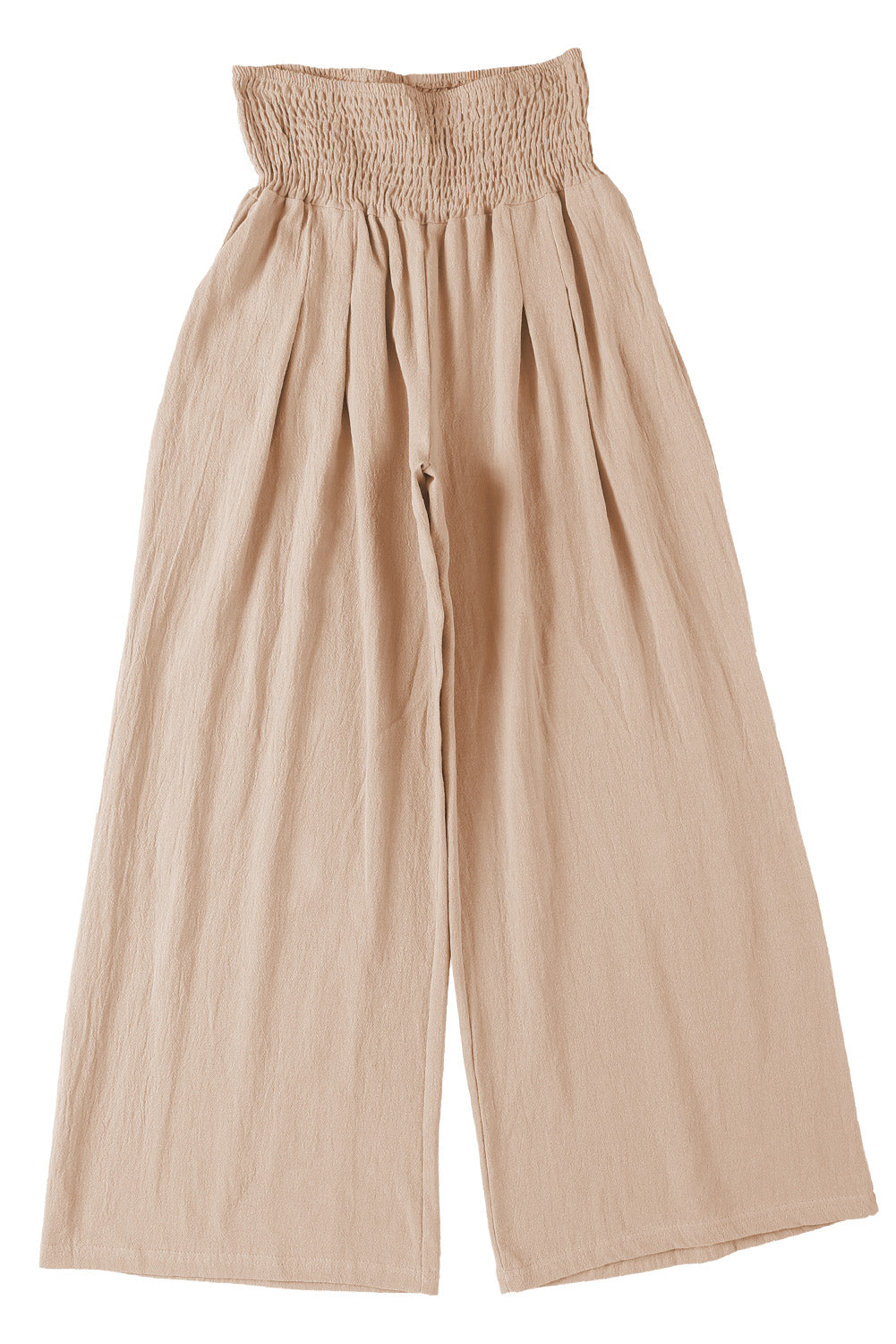 Khaki High Waist Wide Leg Pants