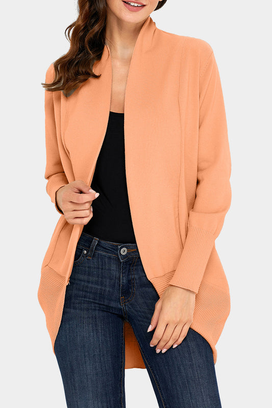 Khaki Super Soft Long Sleeve Blazer Cardigan