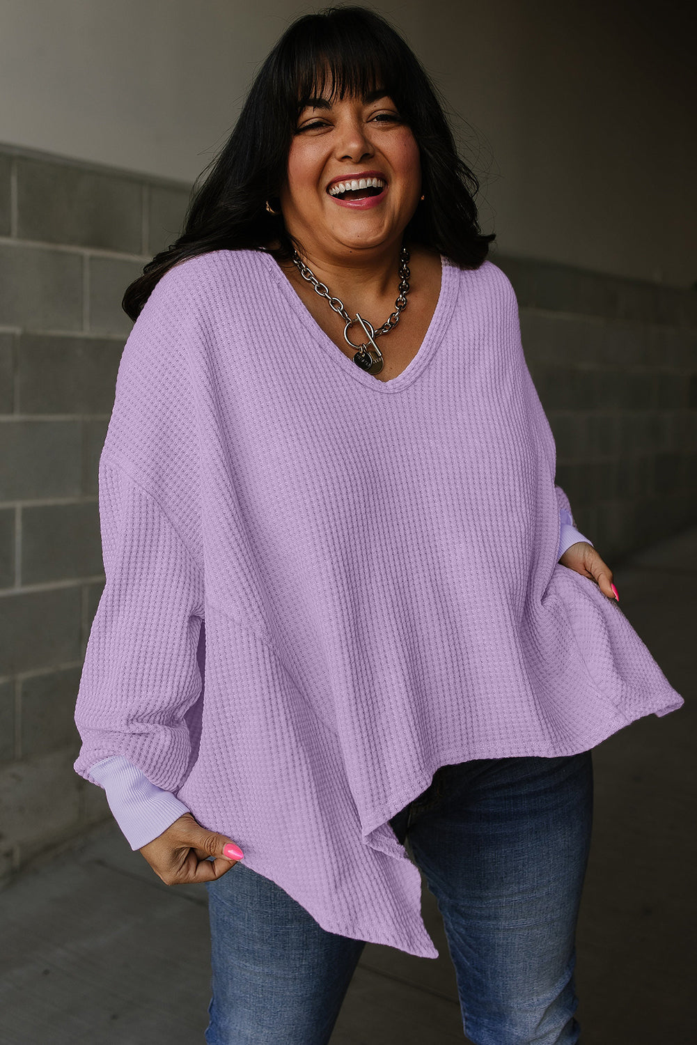 Orchid Petal Plus Size Flowy Top