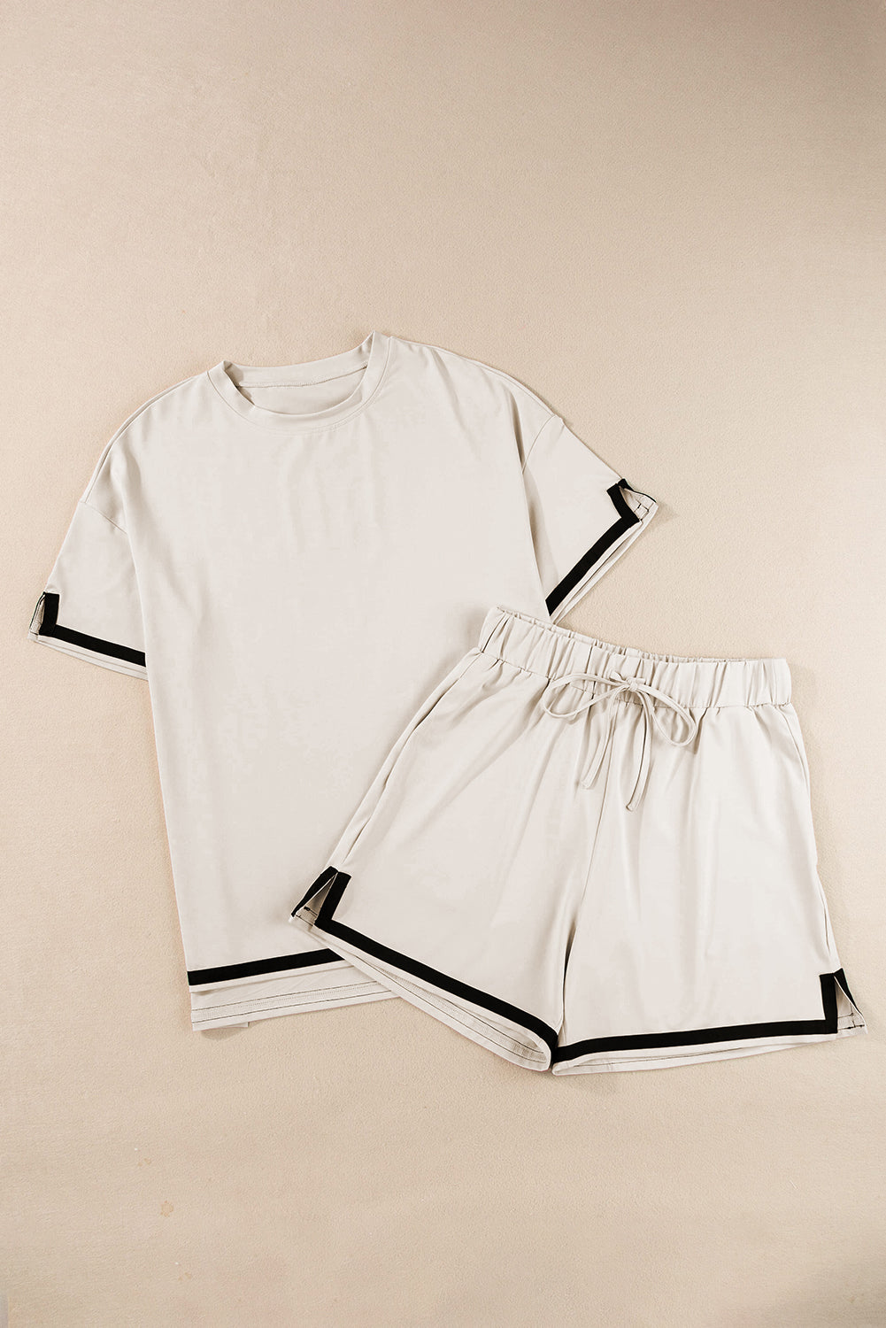 Vineyard Green Trim Tee and Shorts Set