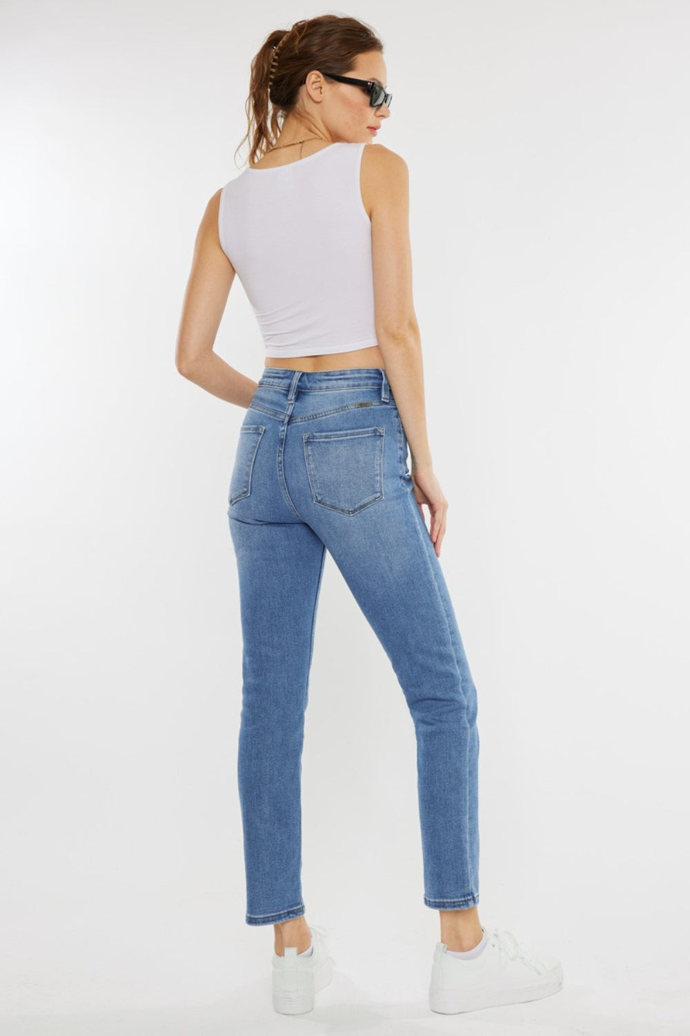 Plus Size Walk In The Park  High Waist Jeans