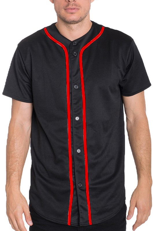 Solid Baseball T-Shirt Jersey (SM-3X)