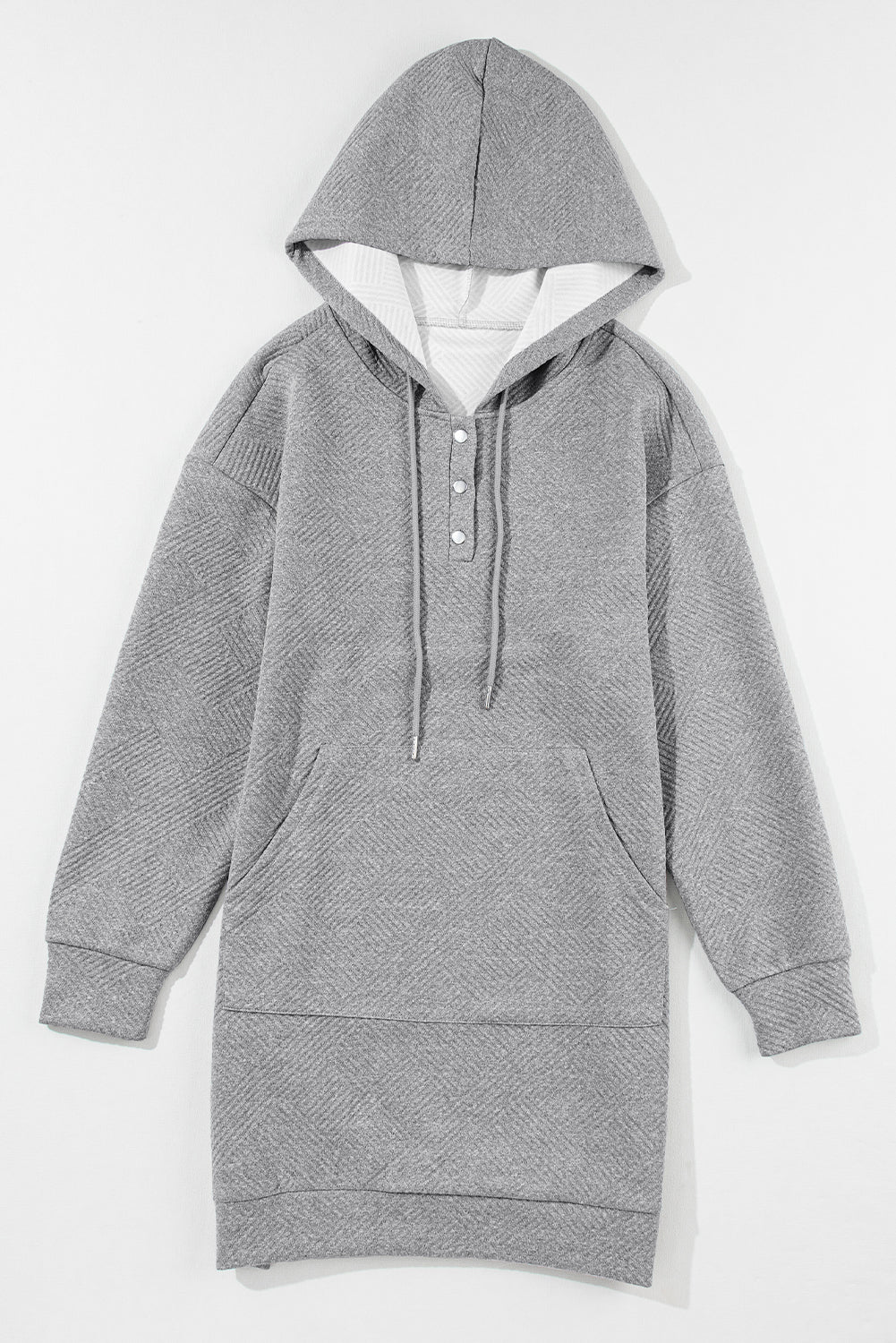 Kangaroo Pocket Drawstring Hooded Mini Dress