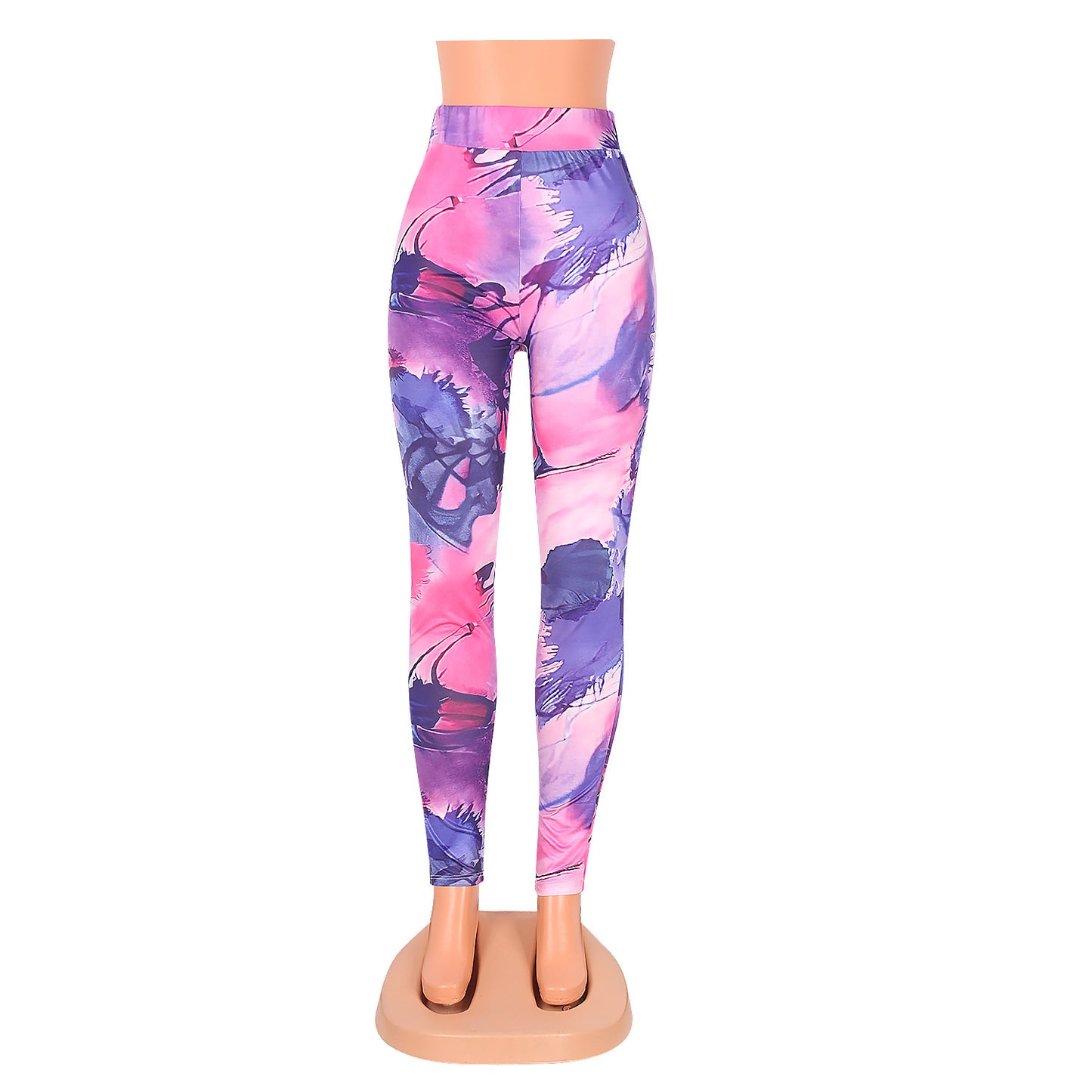 Casual Tye Dye Pencil Pants (Up to size 2X)