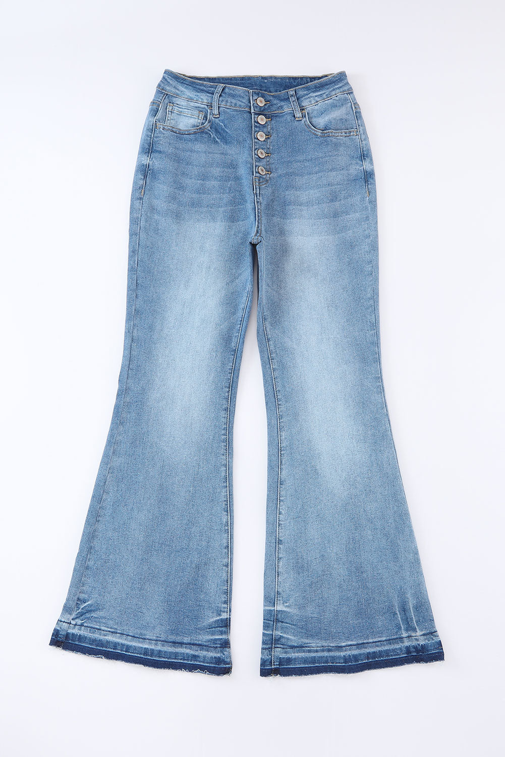 Plus & Regular Fit High Waisted Bell Bottom Jeans