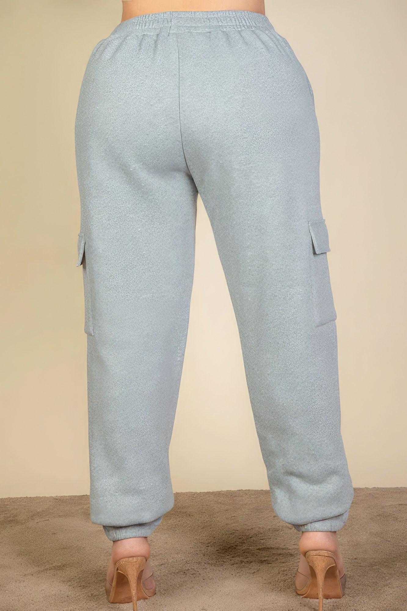 Plus Size Side Pocket Drawstring Sweatpants