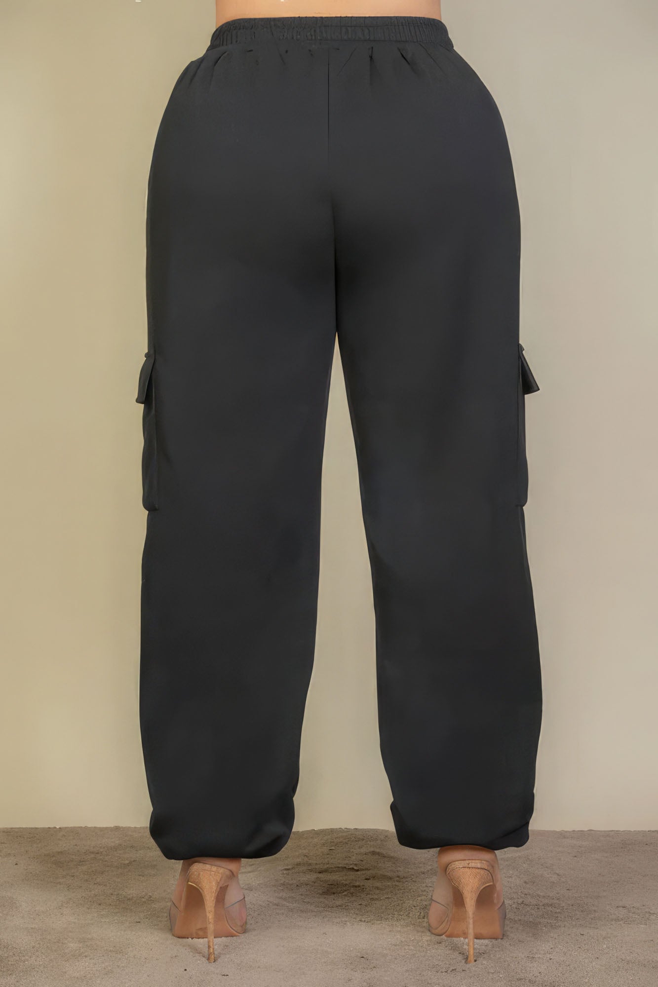 Plus Size Side Pocket Drawstring Sweatpants