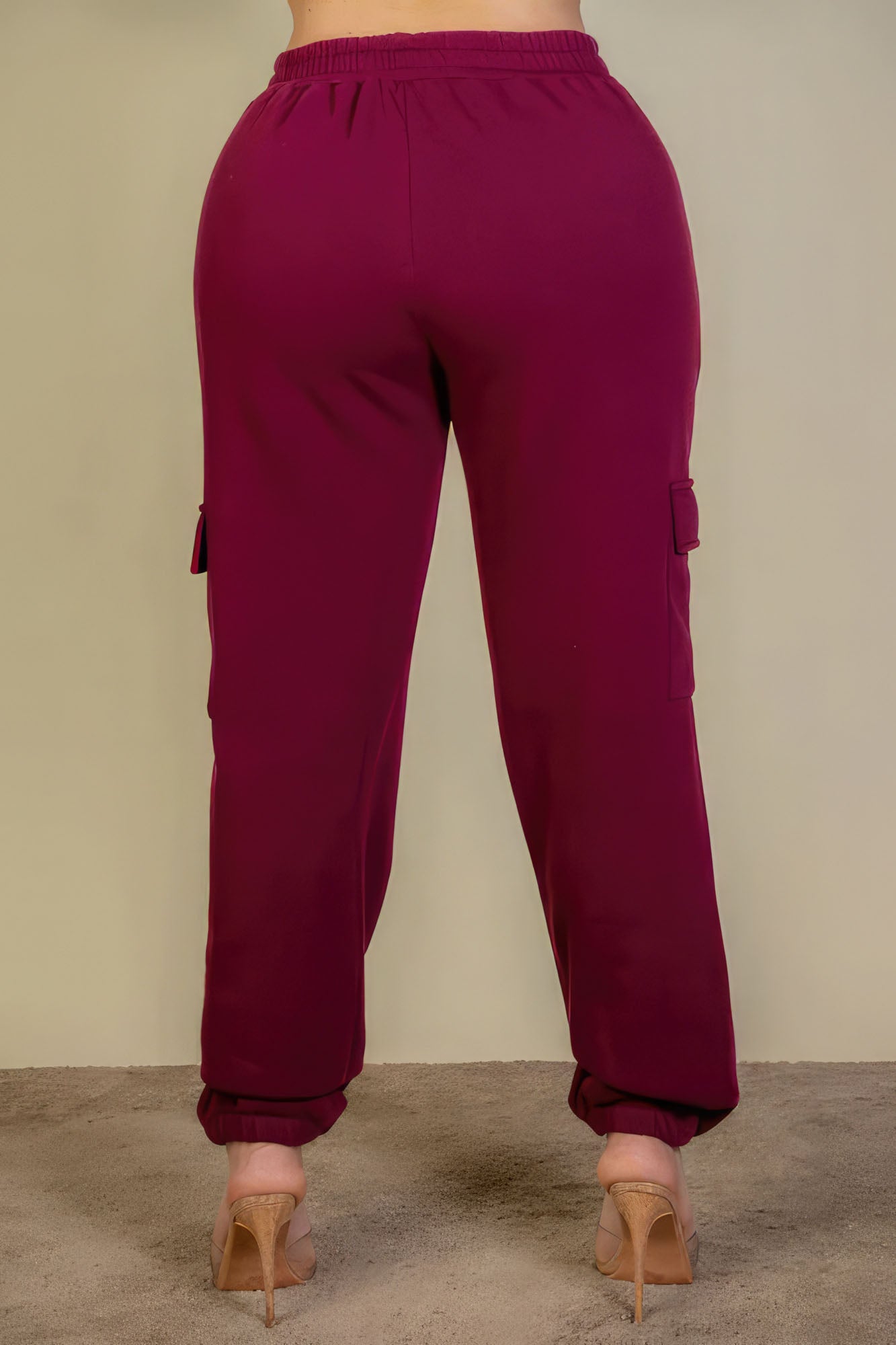 Plus Size Side Pocket Drawstring Sweatpants