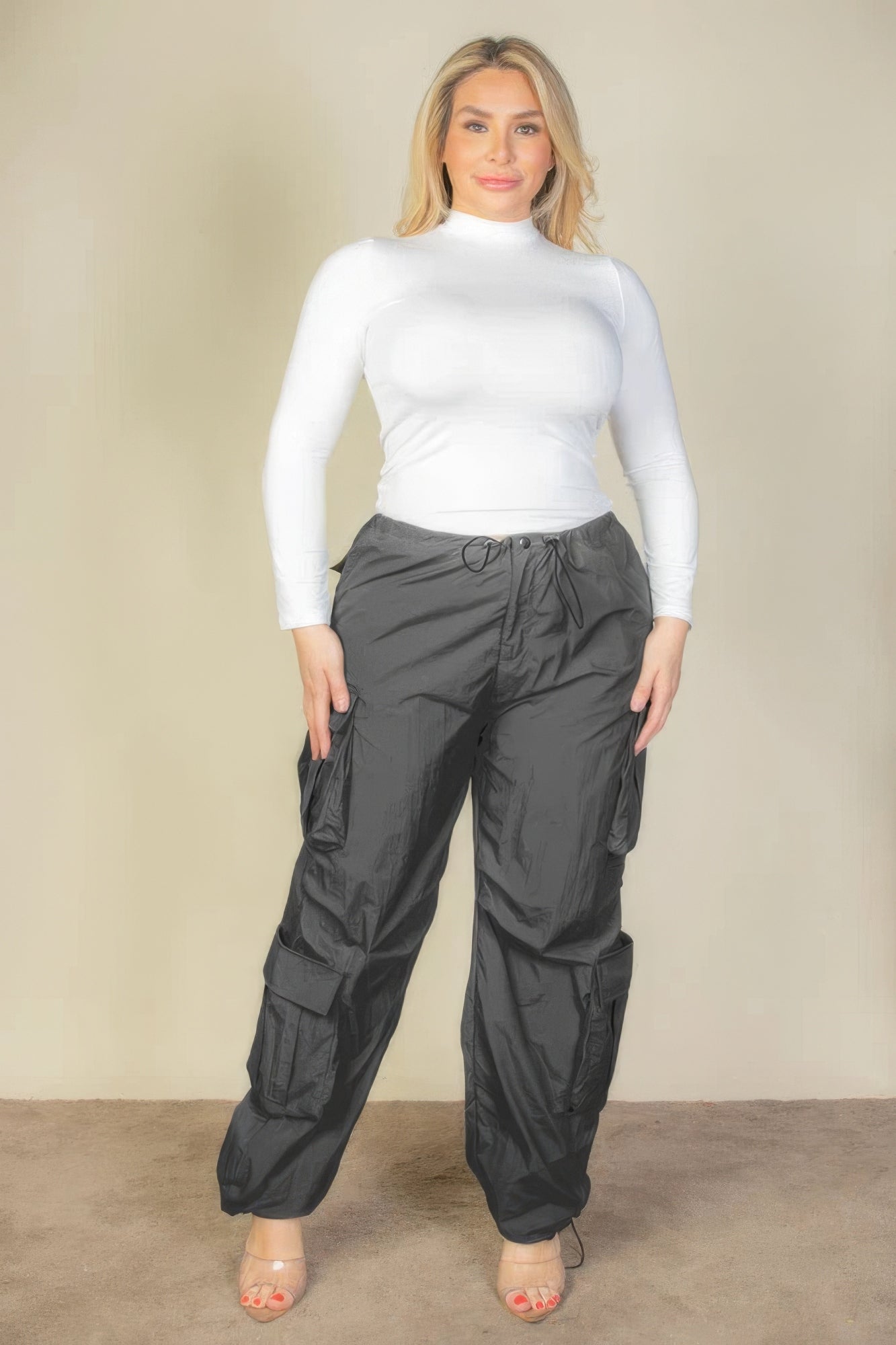 Plus Size Parachute Pants