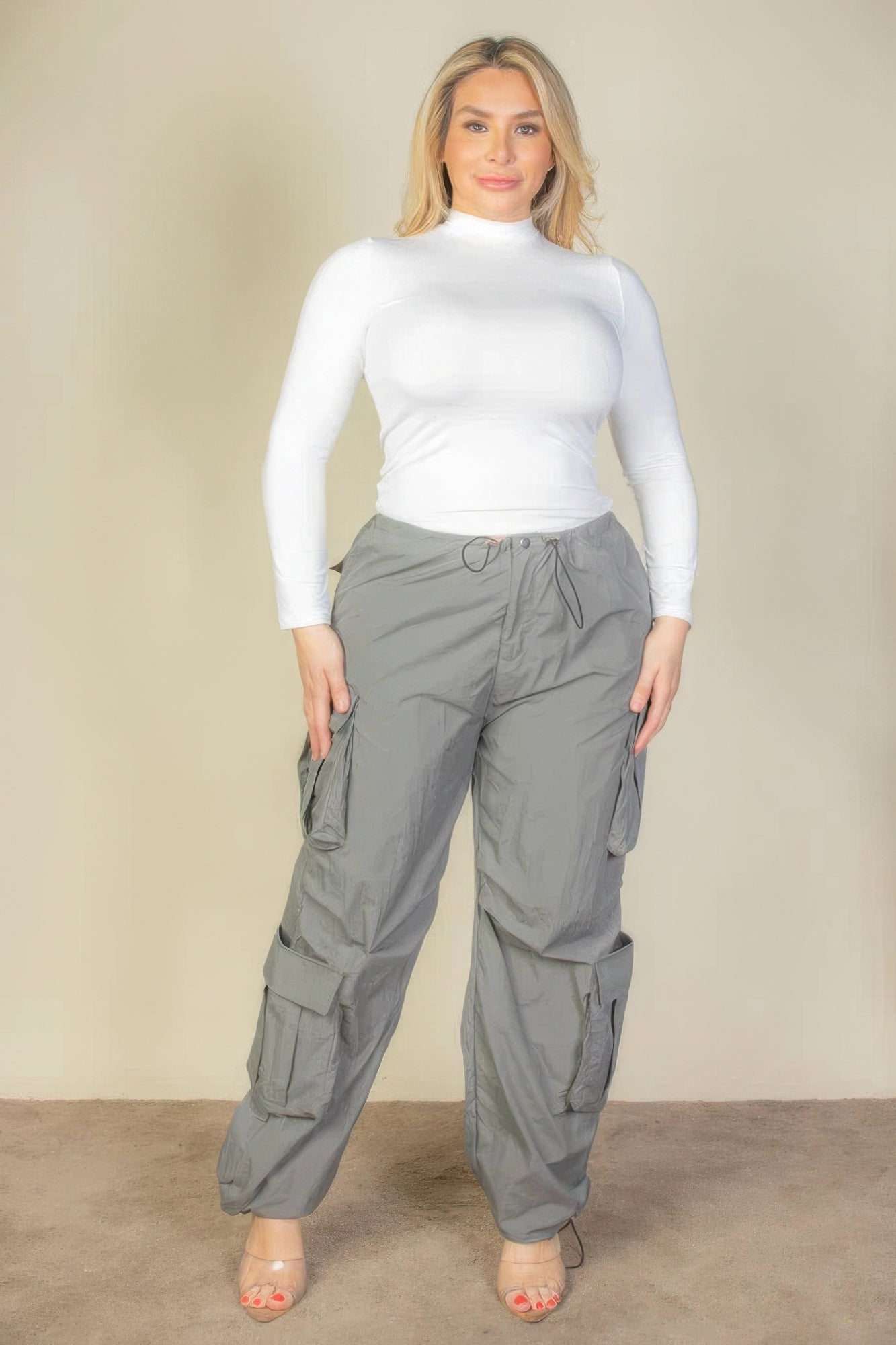 Plus Size Parachute Pants