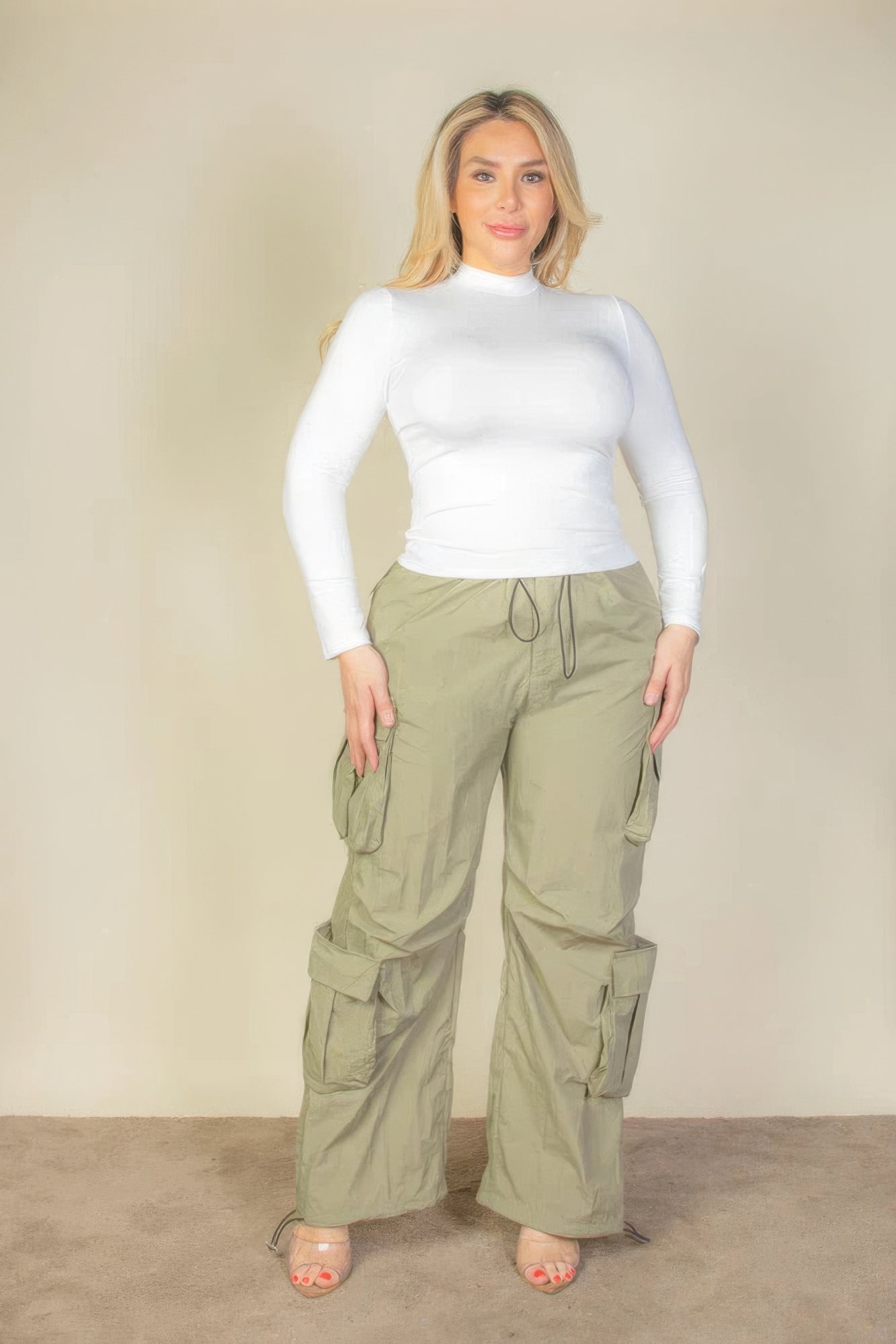 Plus Size Parachute Pants