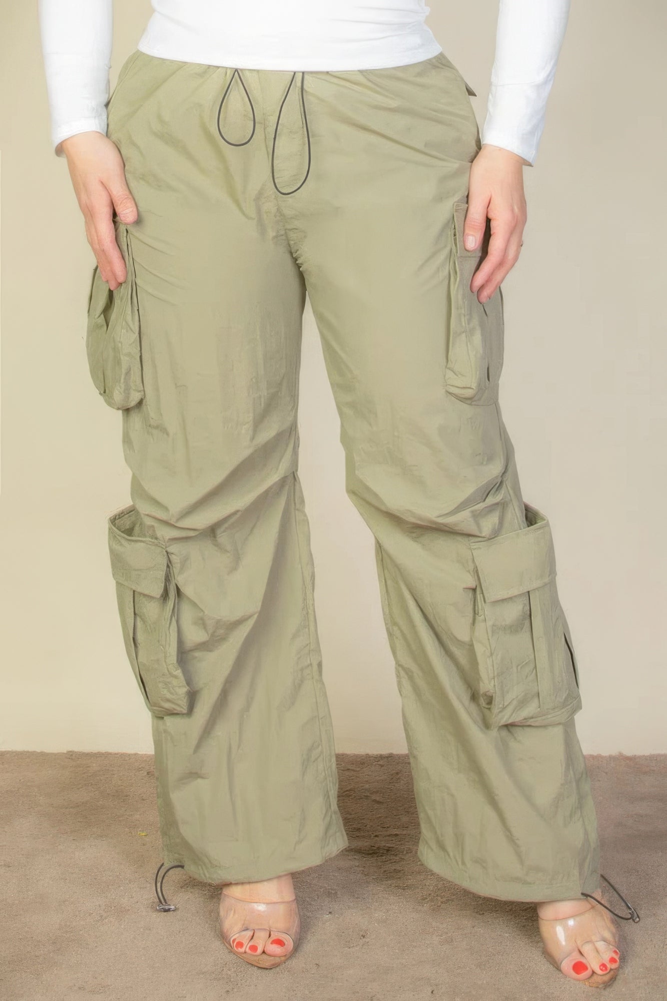 Plus Size Parachute Pants