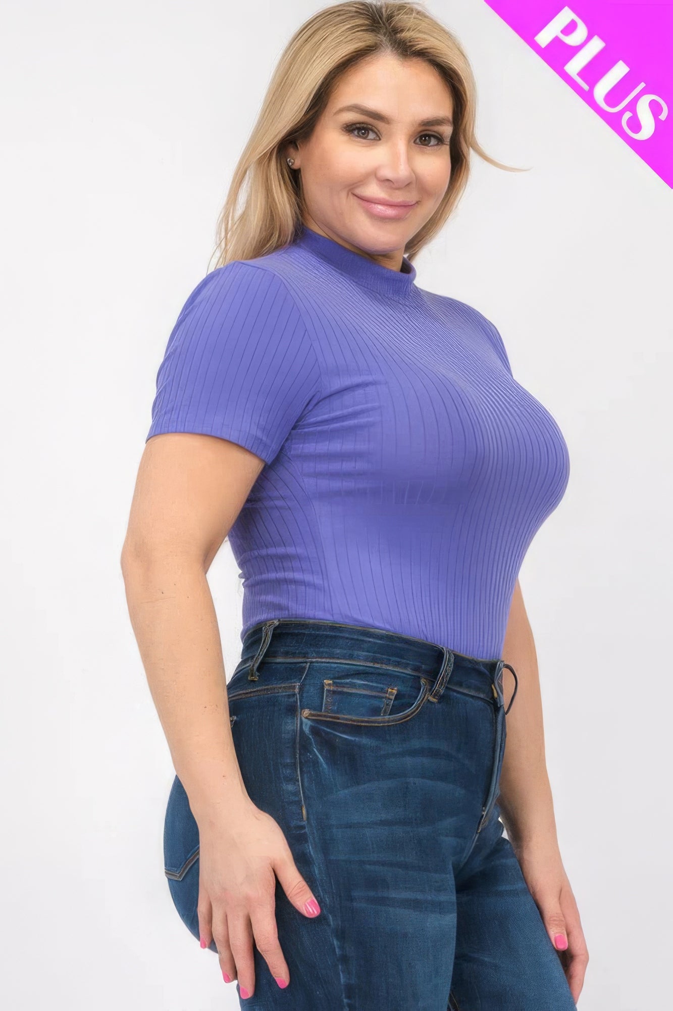 Plus Size Short Sleeve Bodysuit