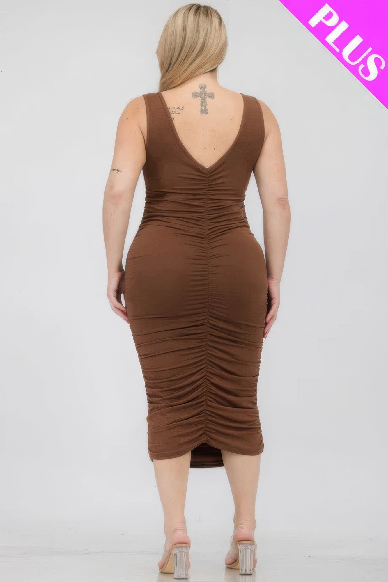 Plus Size Bodycon Midi Dress