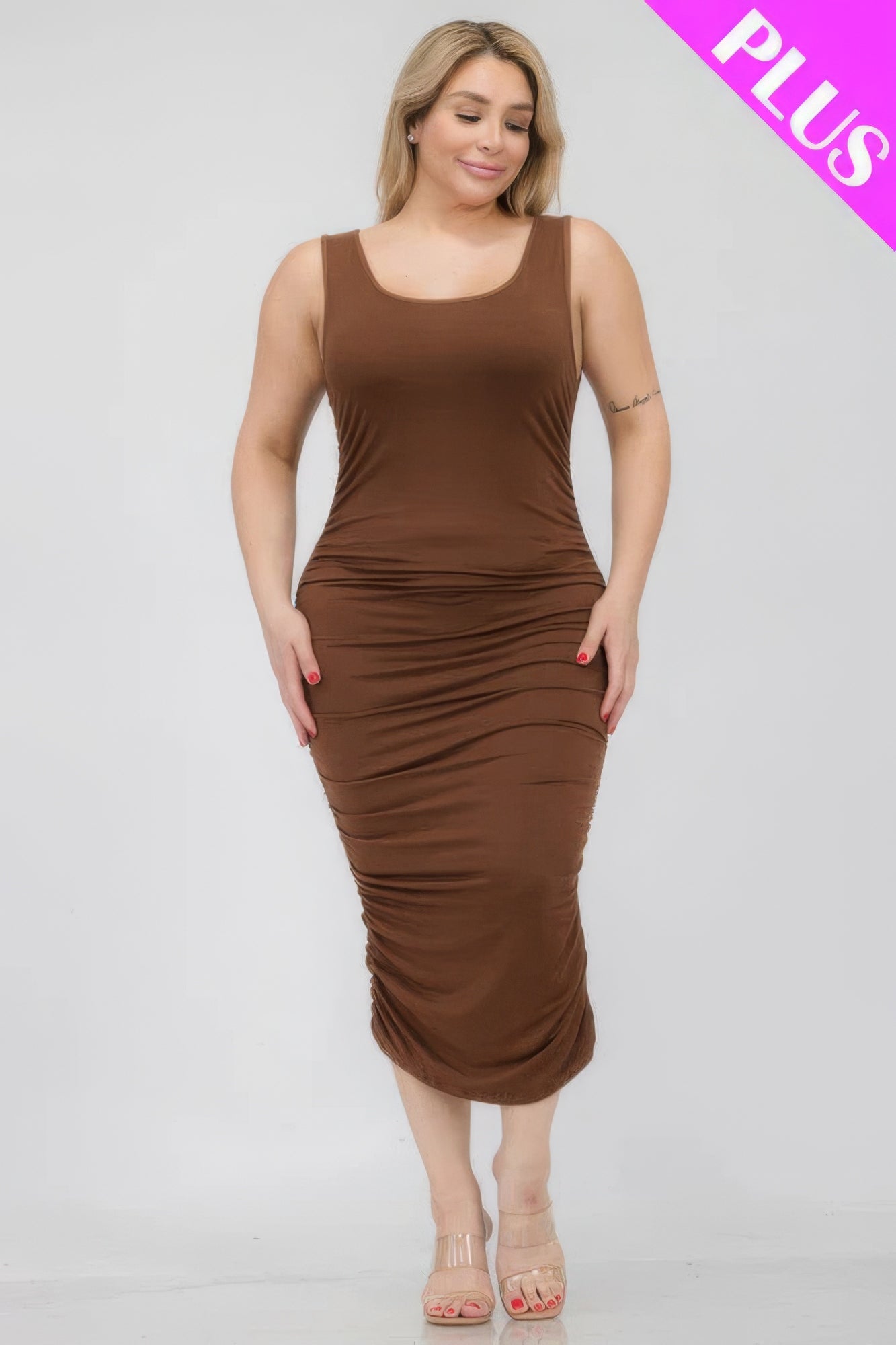 Plus Size Bodycon Midi Dress