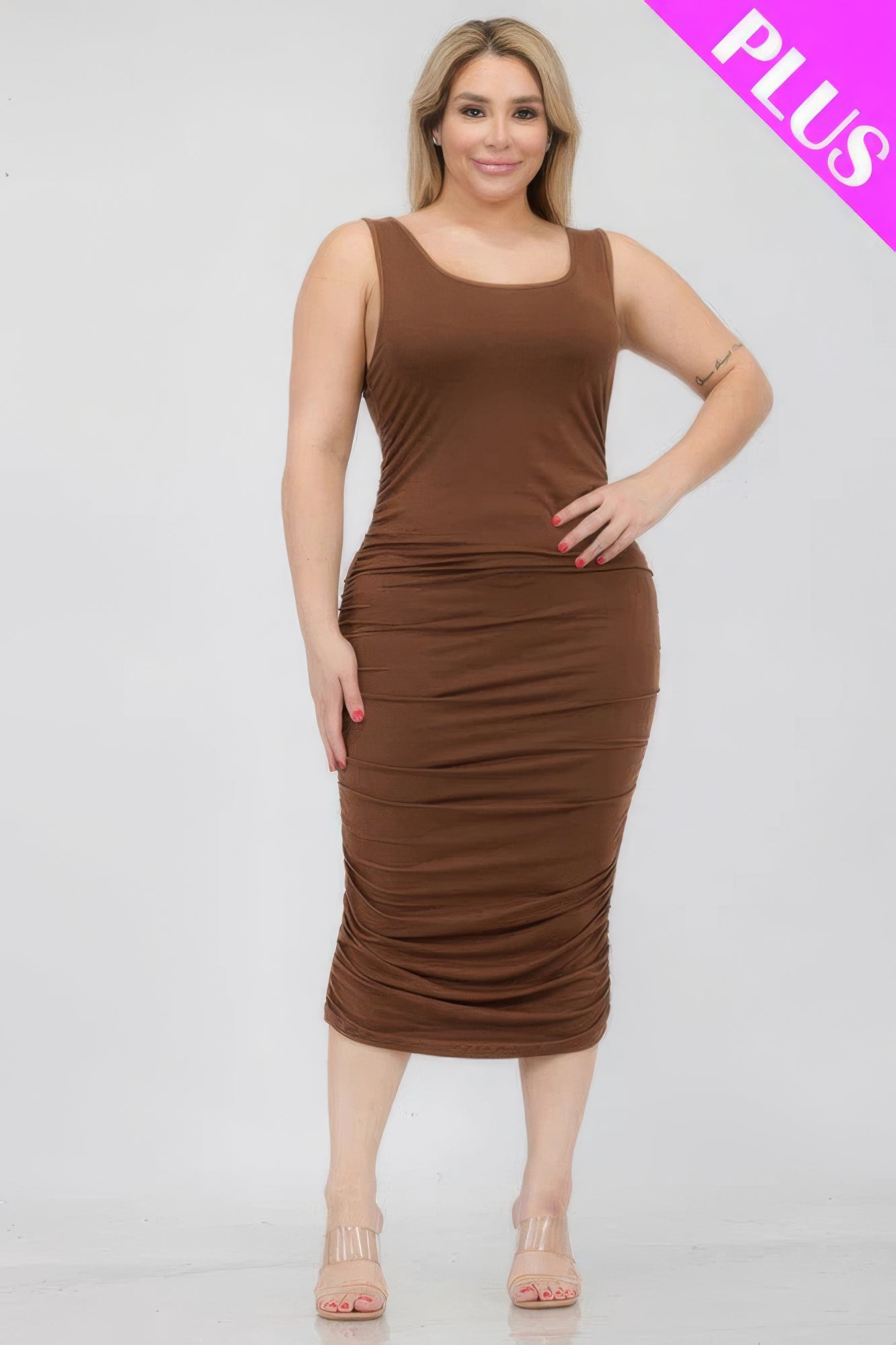 Plus Size Bodycon Midi Dress