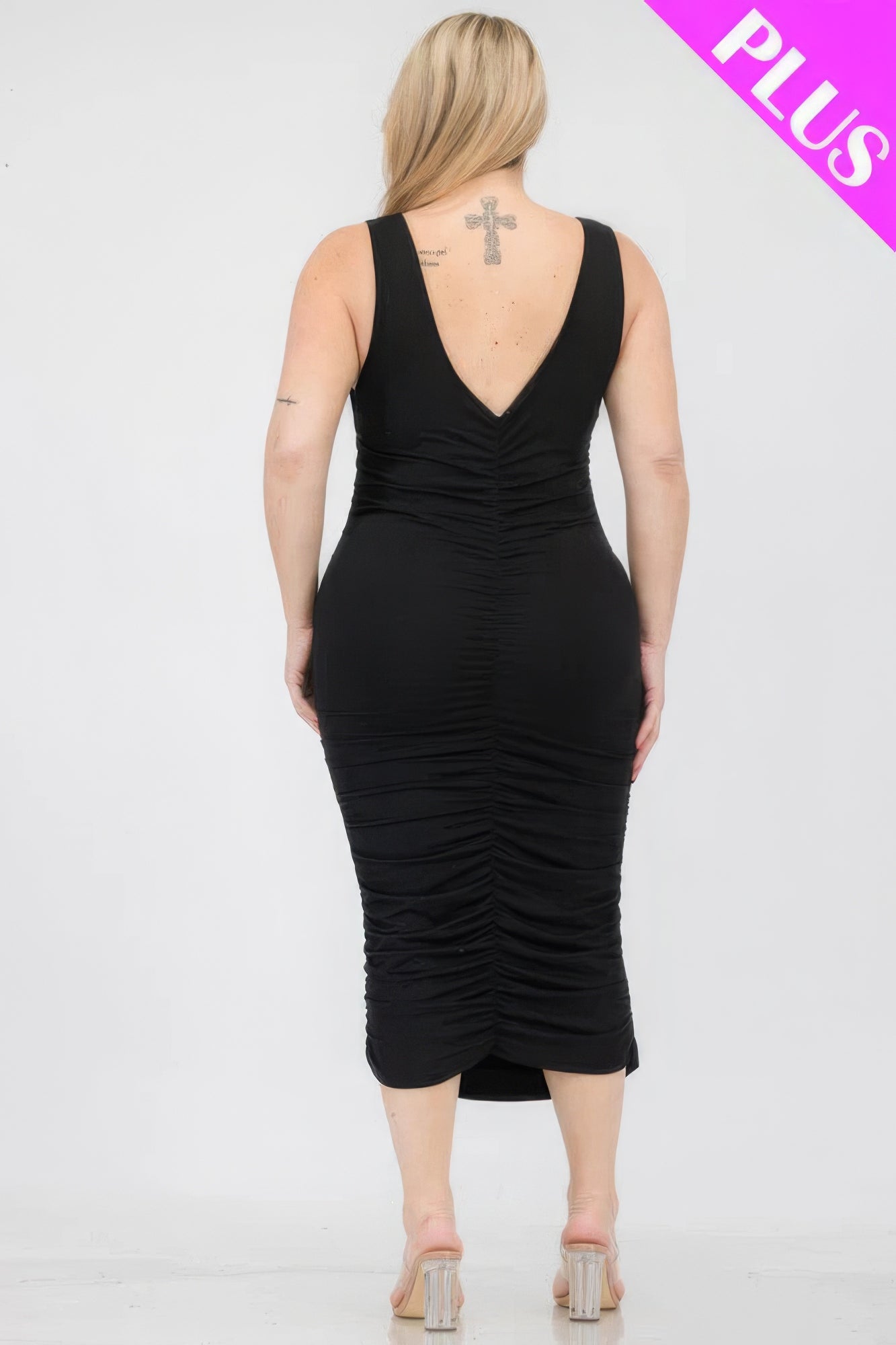 Plus Size Bodycon Midi Dress