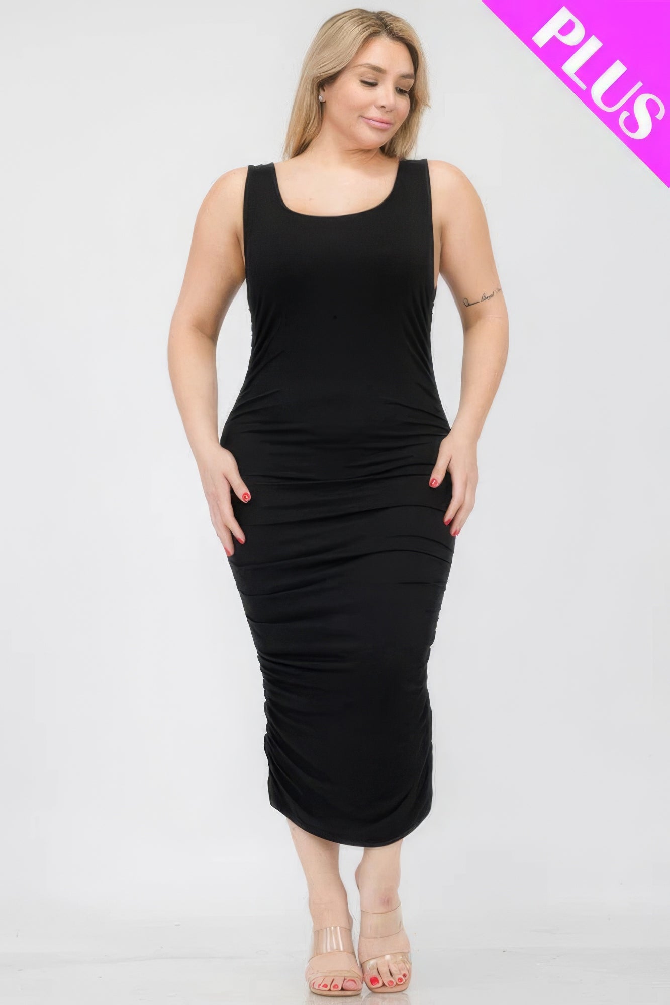 Plus Size Bodycon Midi Dress