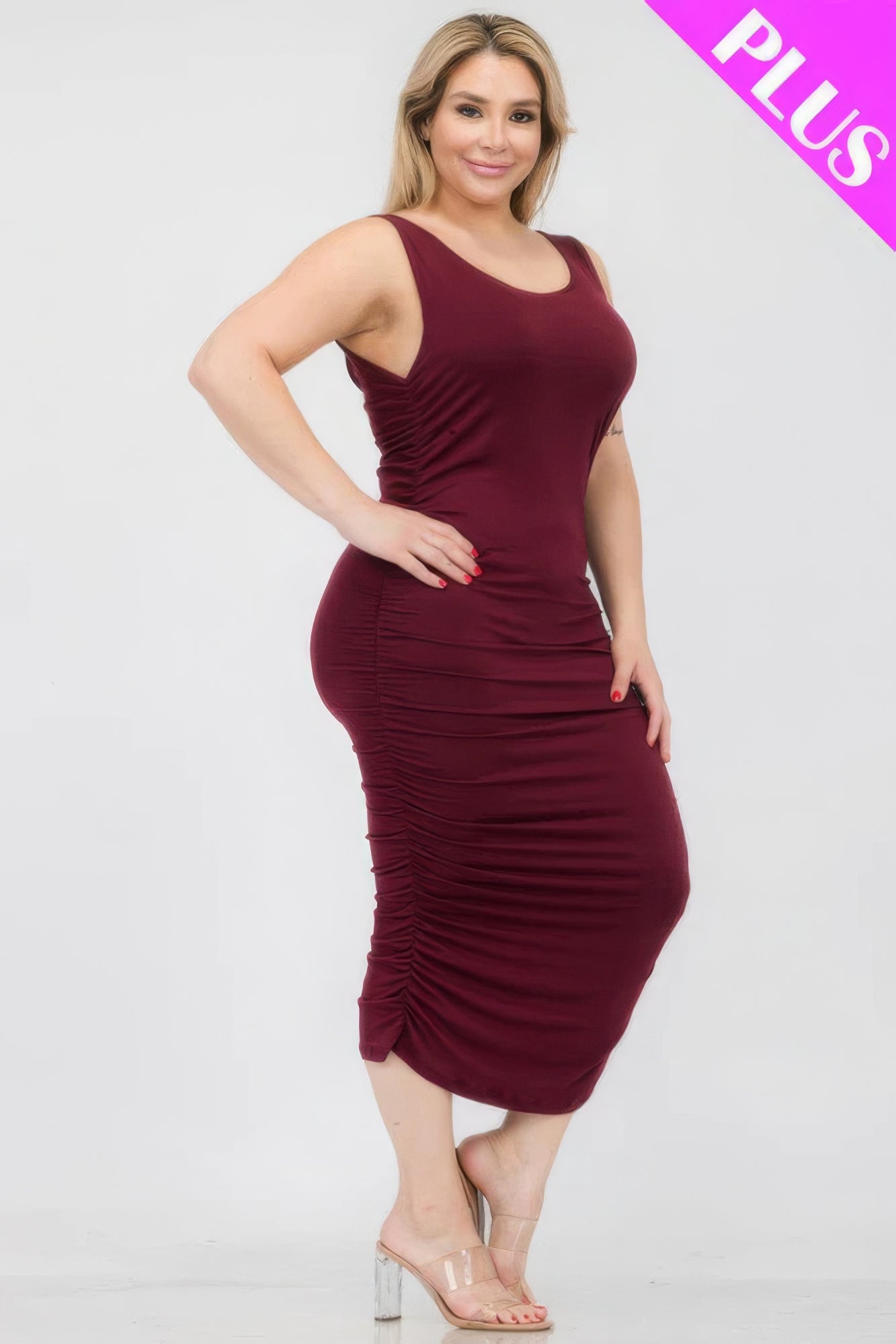 Plus Size Bodycon Midi Dress