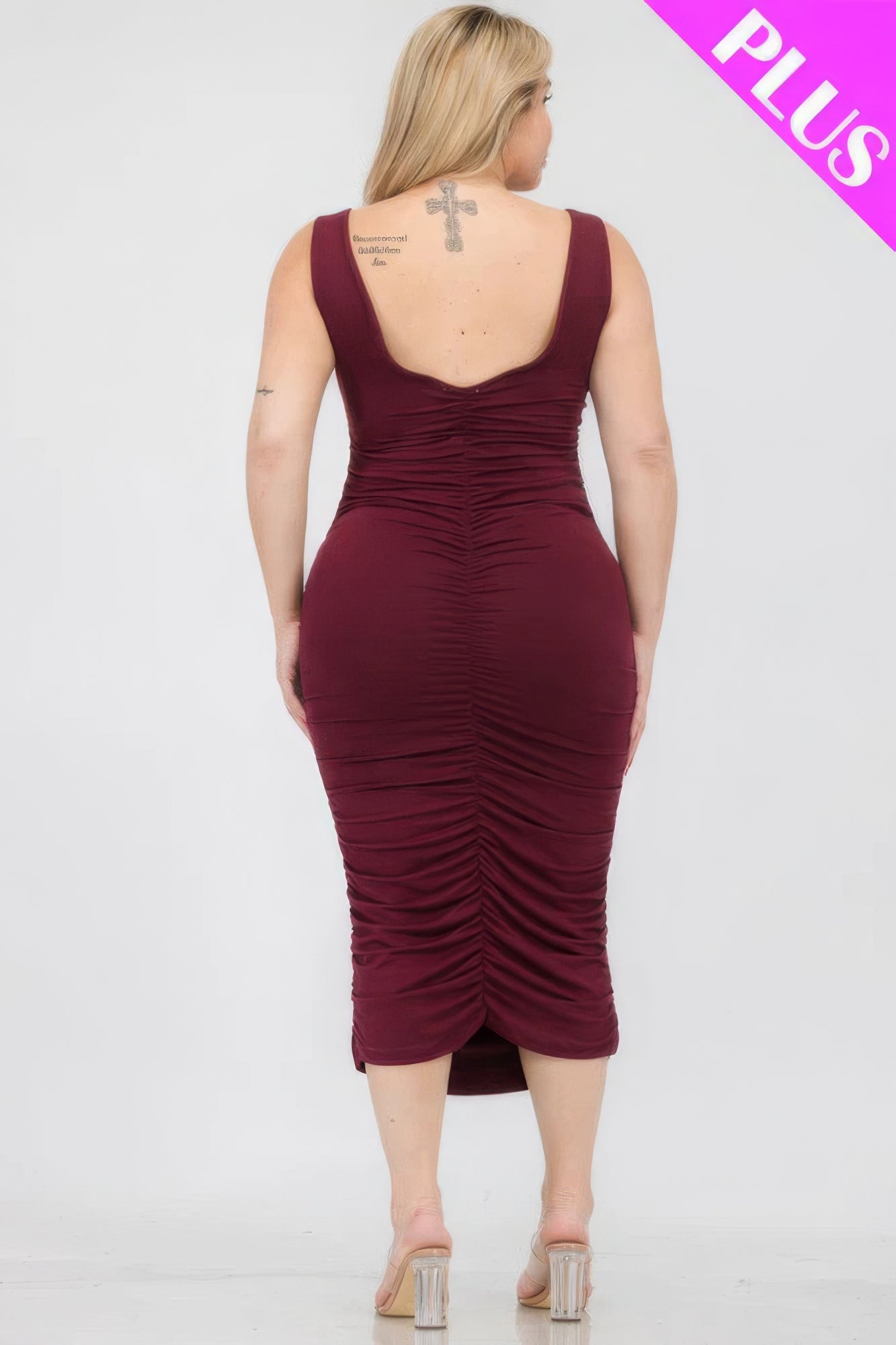 Plus Size Bodycon Midi Dress