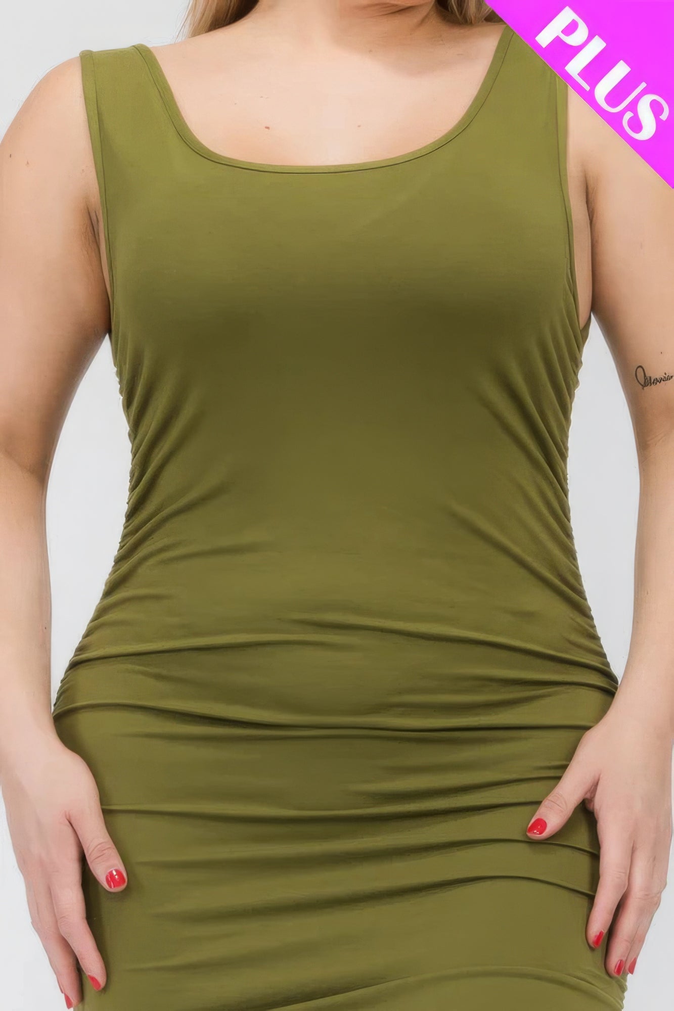 Plus Size Bodycon Midi Dress