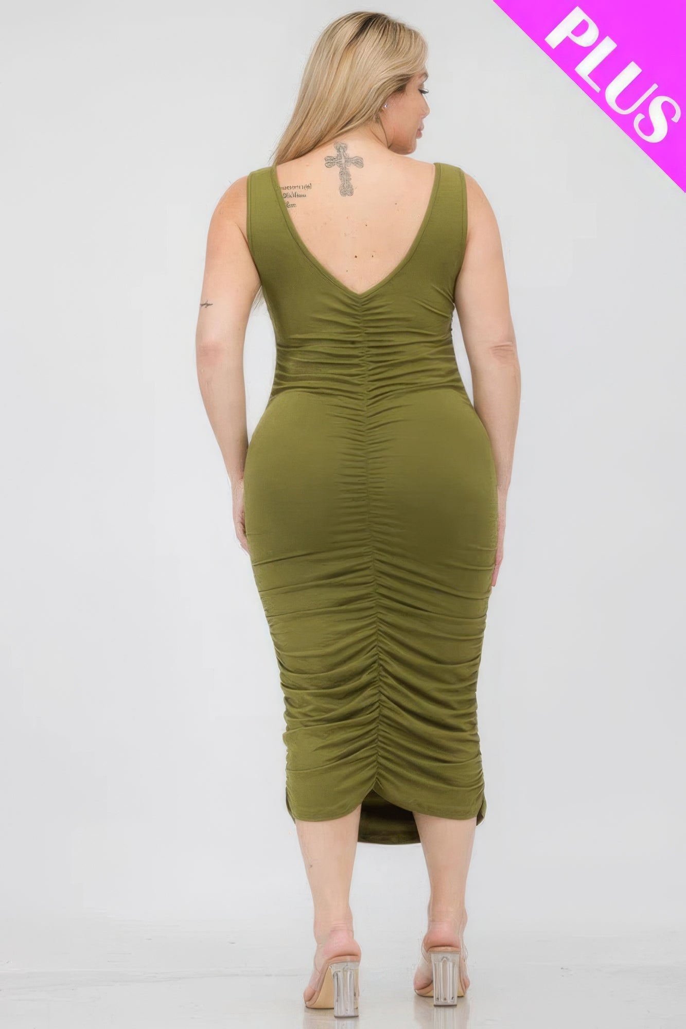 Plus Size Bodycon Midi Dress