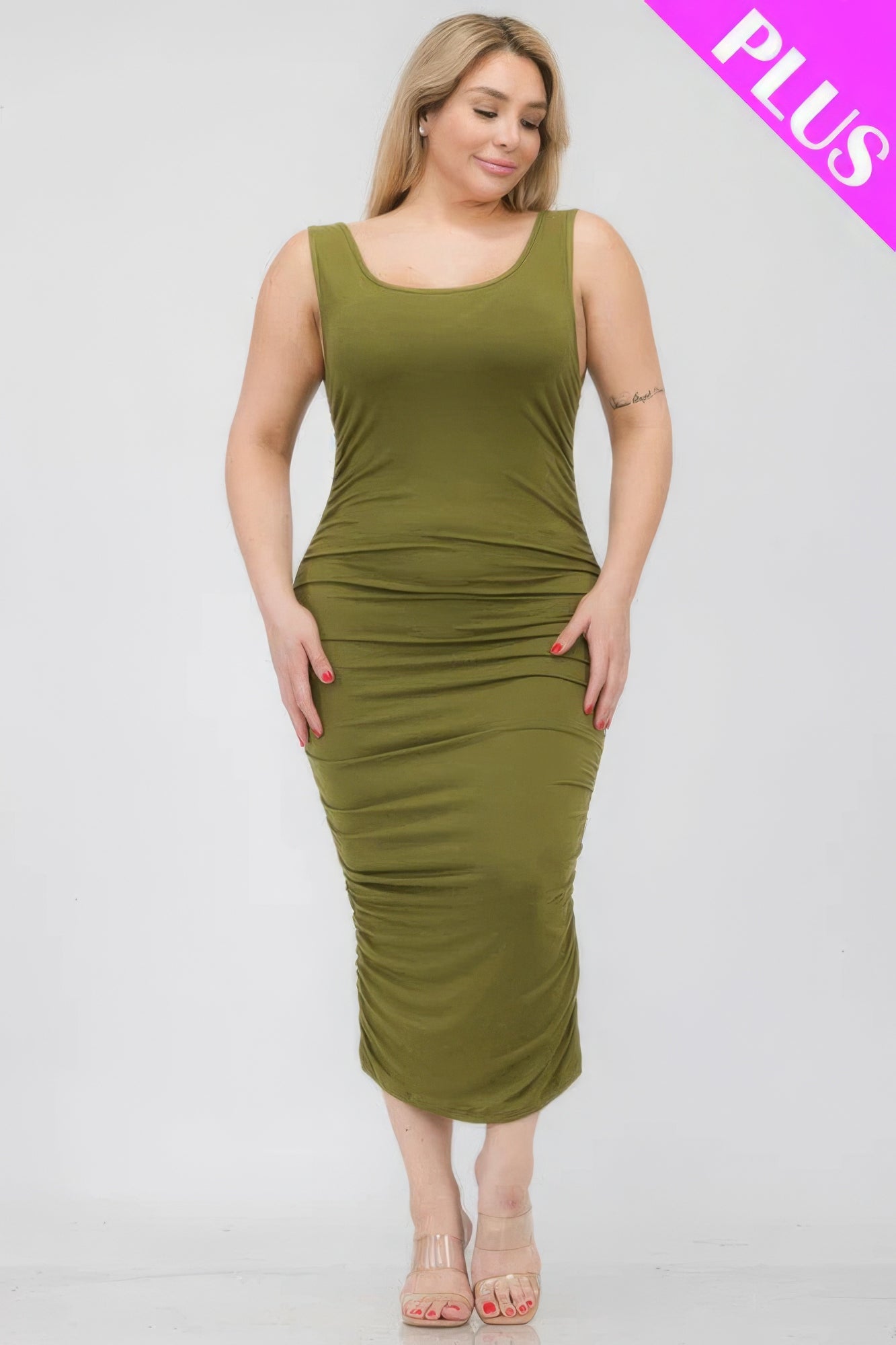 Plus Size Bodycon Midi Dress