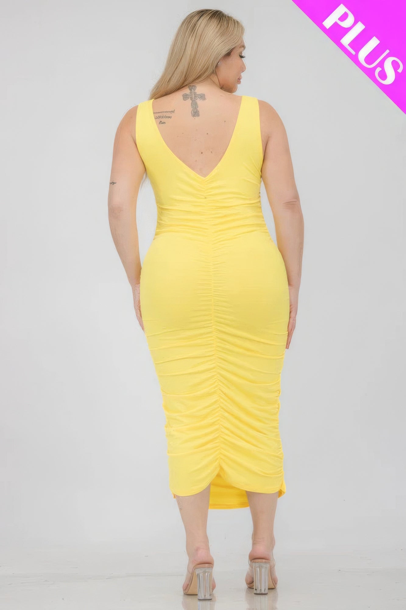 Plus Size Bodycon Midi Dress