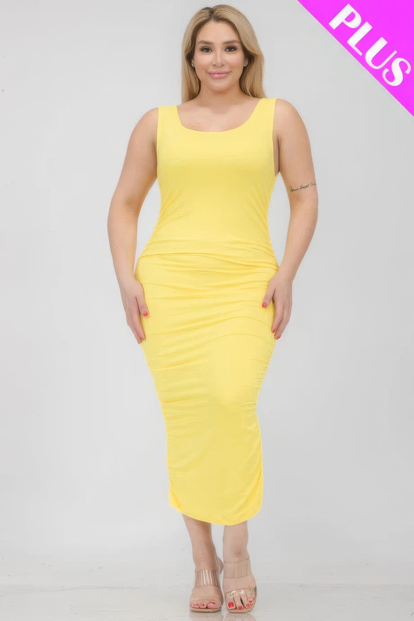 Plus Size Bodycon Midi Dress