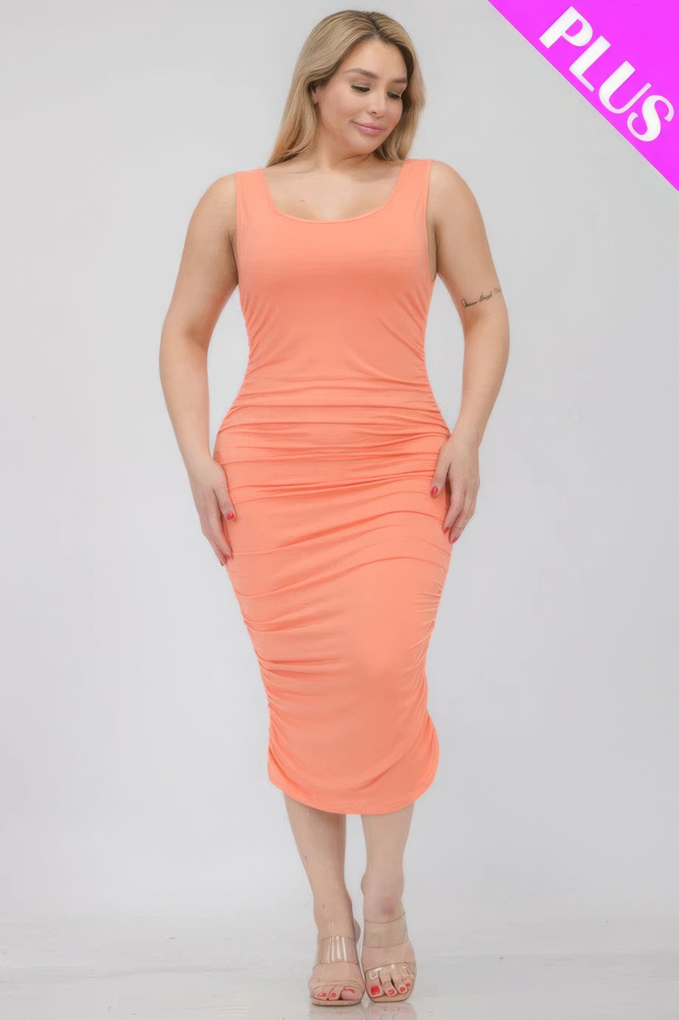 Plus Size Bodycon Midi Dress