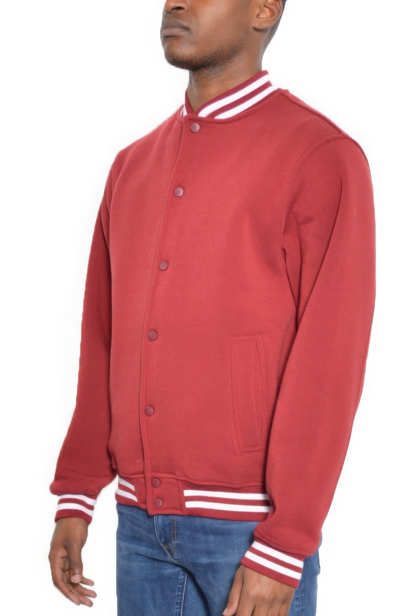 Men's Fleece Varsity Jacket Up to 3X