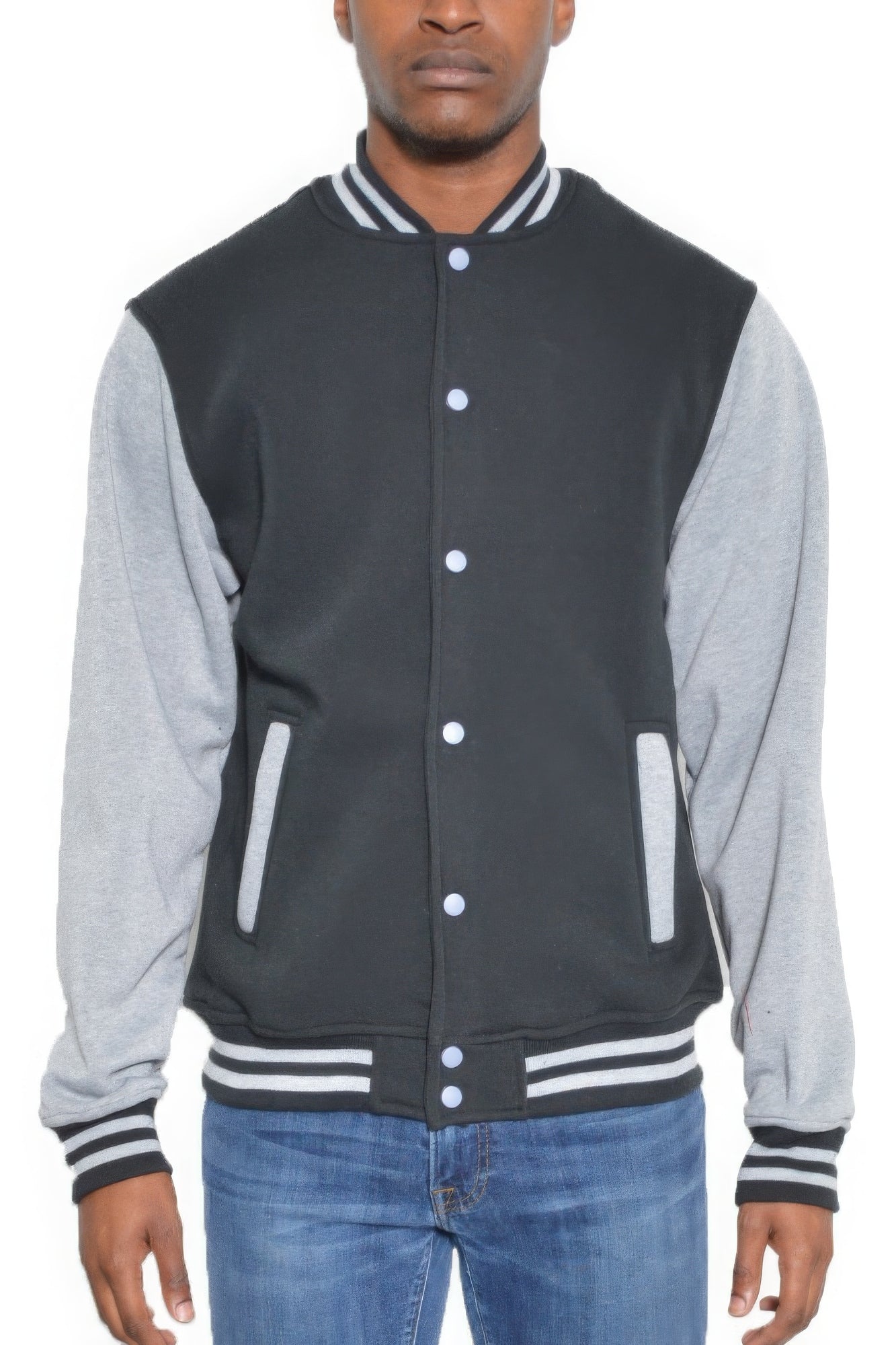 Men's Fleece Varsity Jacket Up to 3X