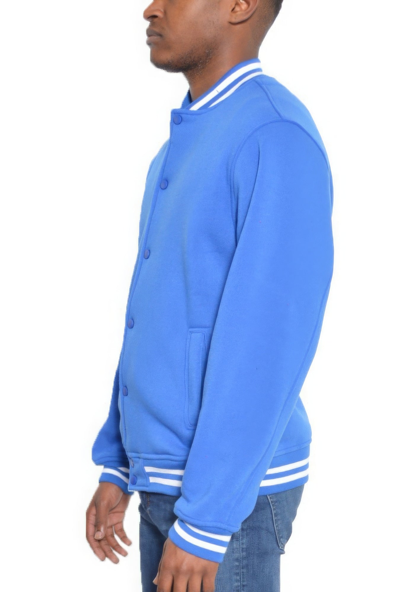 Men's Fleece Varsity Jacket Up to 3X