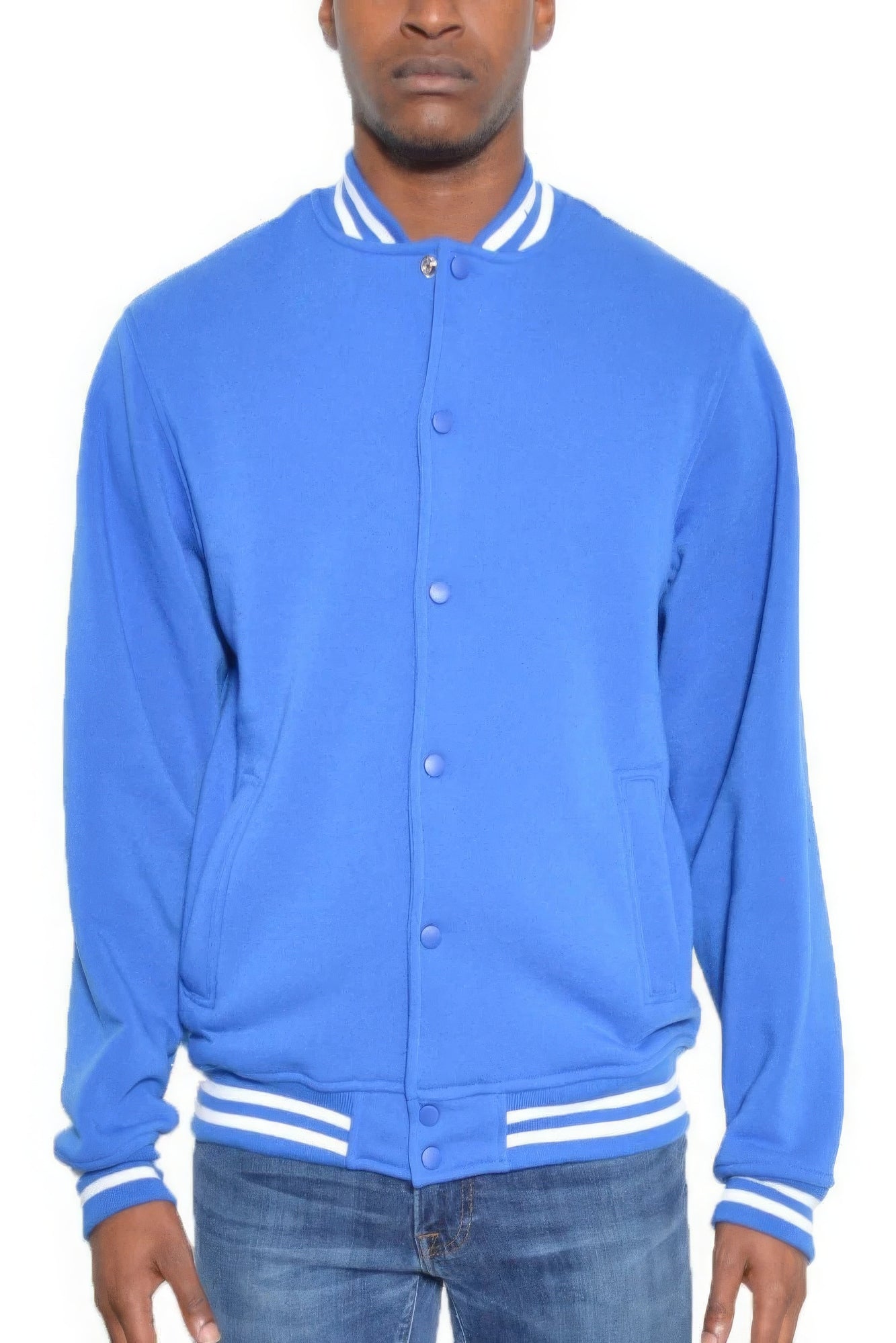 Men's Fleece Varsity Jacket Up to 3X