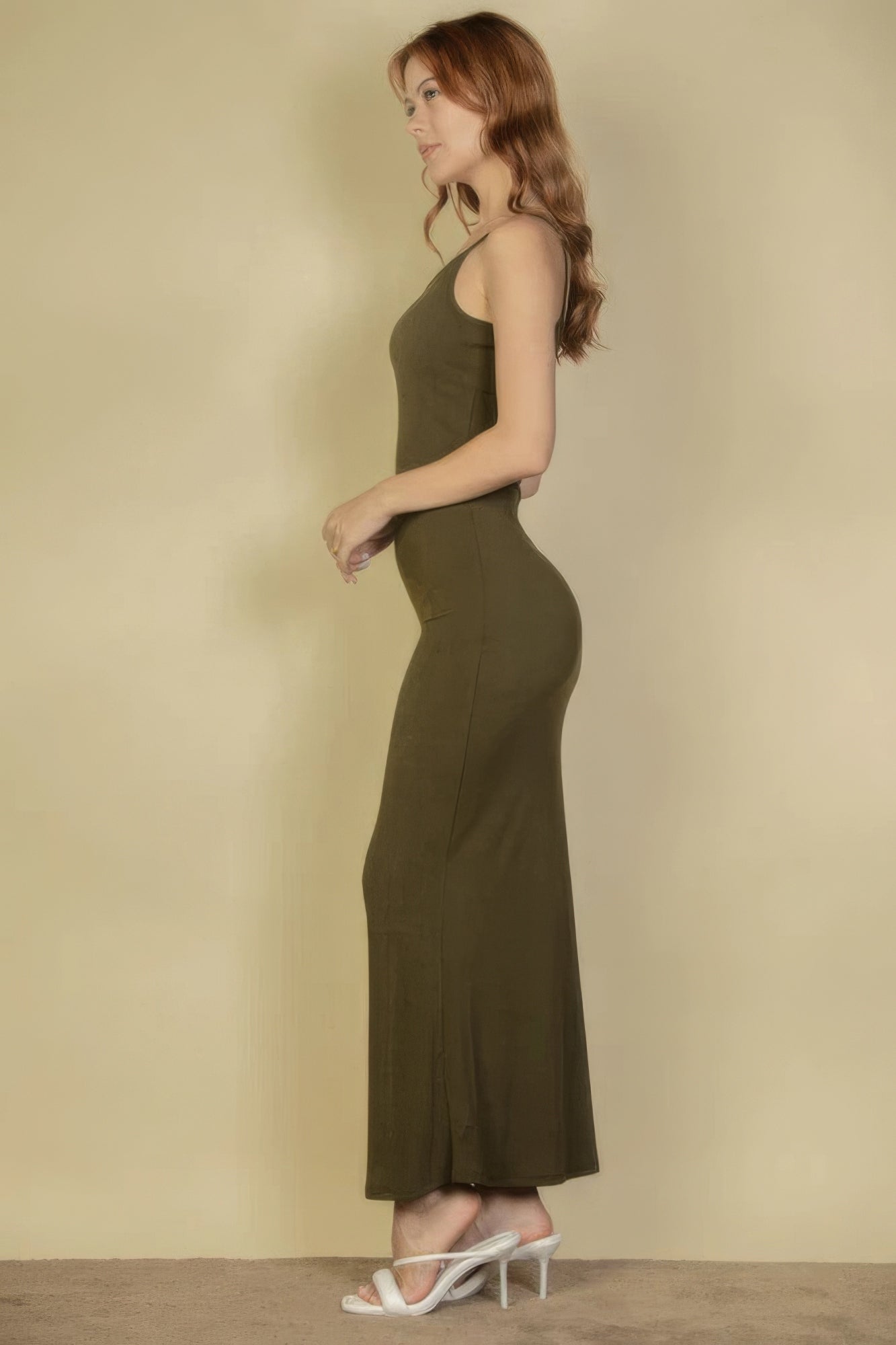 Ribbed Camisole Maxi Dress