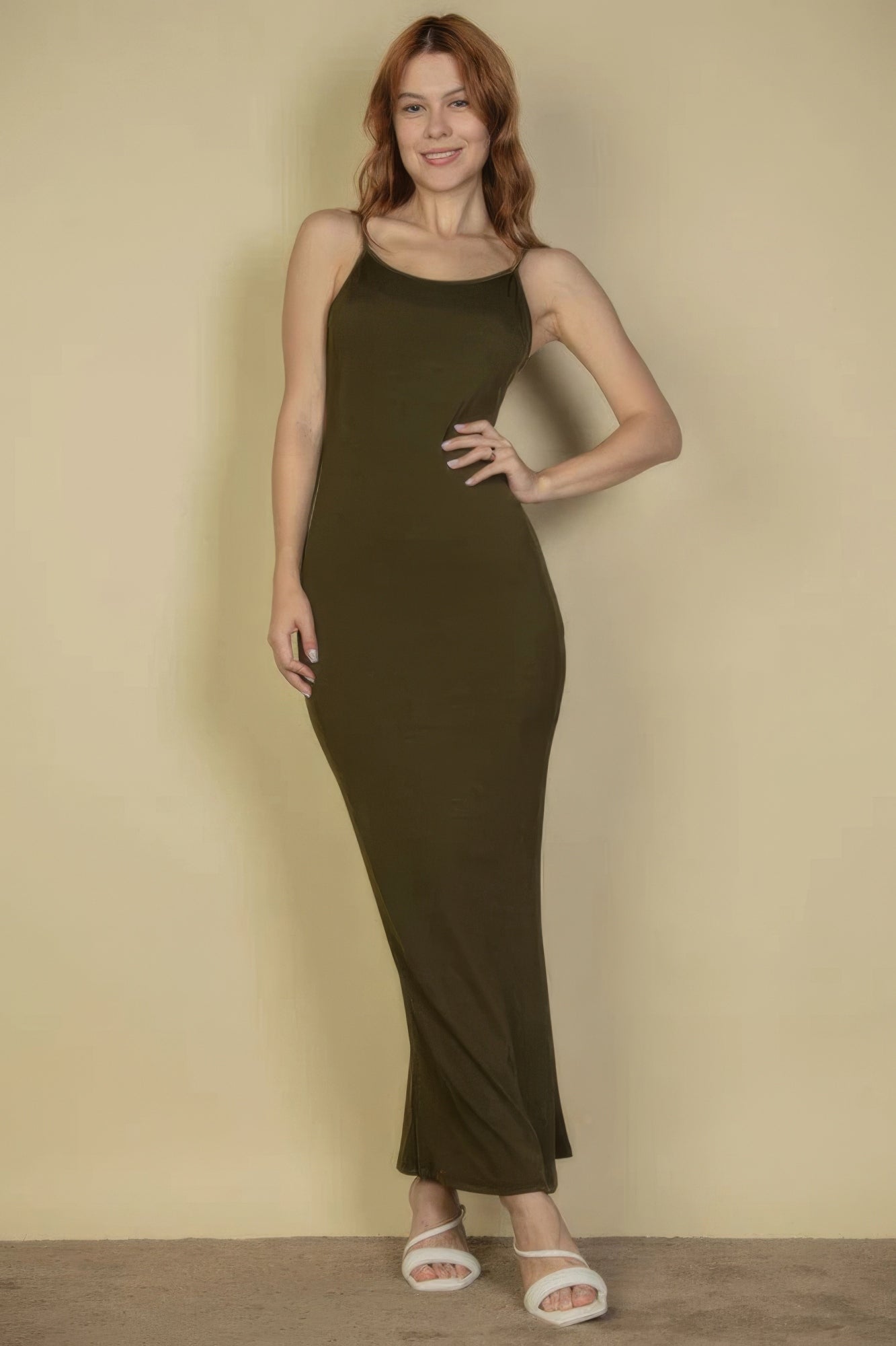 Ribbed Camisole Maxi Dress